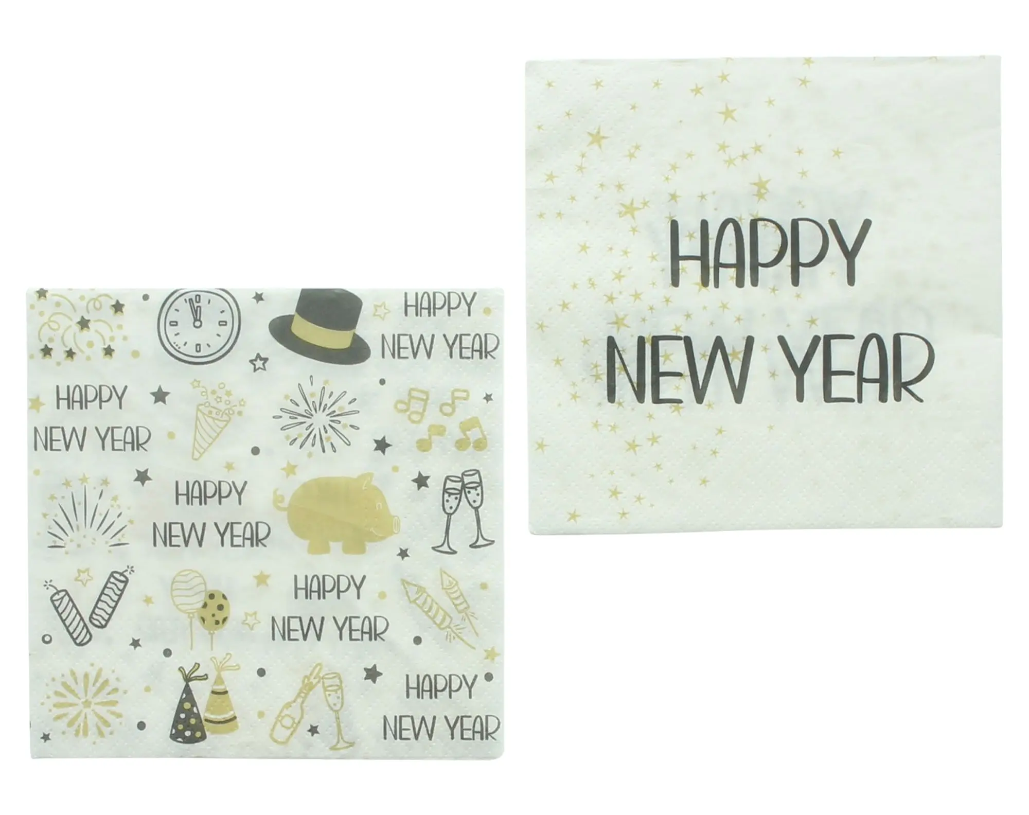 Servietten "Silvester", 40er Set  im Frank Flechtwaren Online Shop kaufen