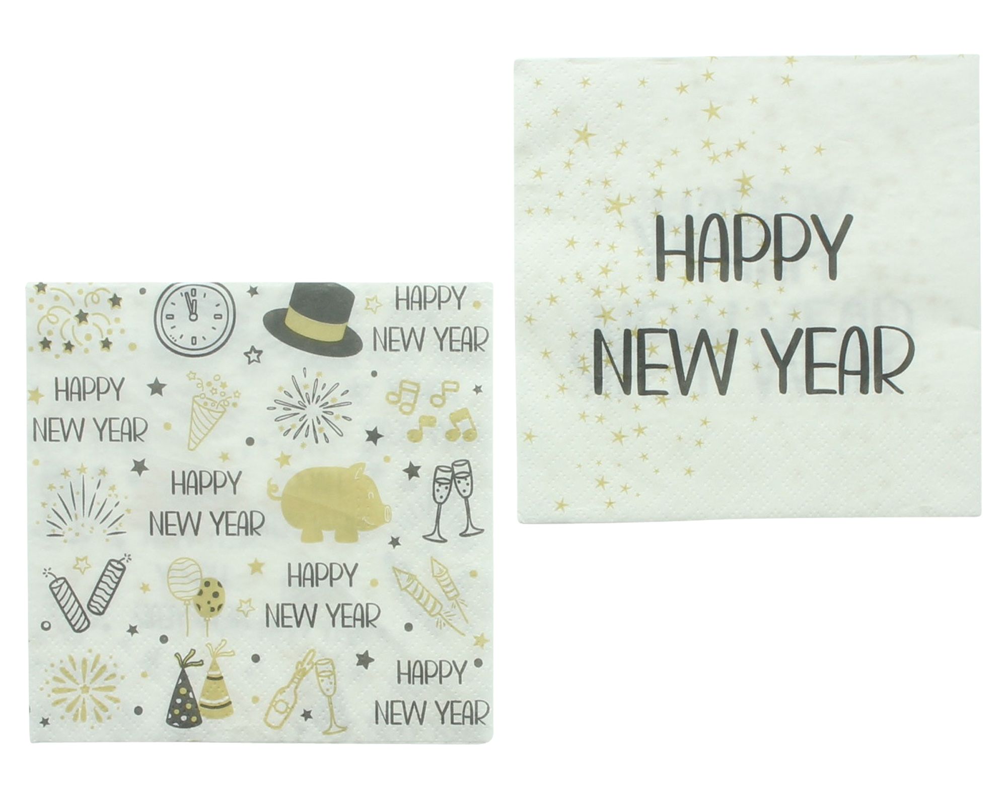 Servietten "Silvester", 40er Set  im Frank Flechtwaren Online Shop kaufen