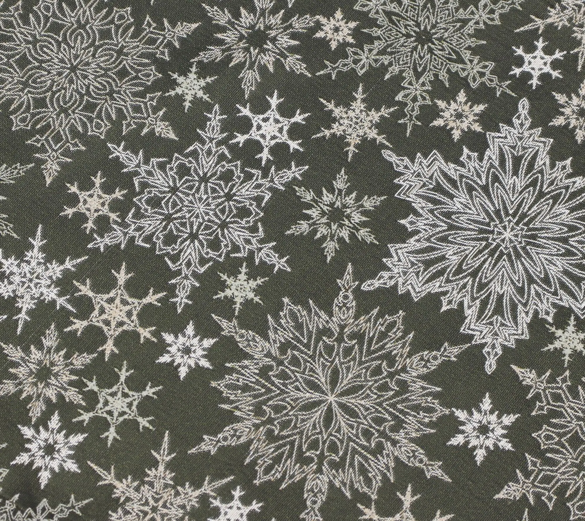 Tischläufer "Schneeflockenzierde"  im Frank Flechtwaren Online Shop für Weihnachtliche Tischwäsche kaufen