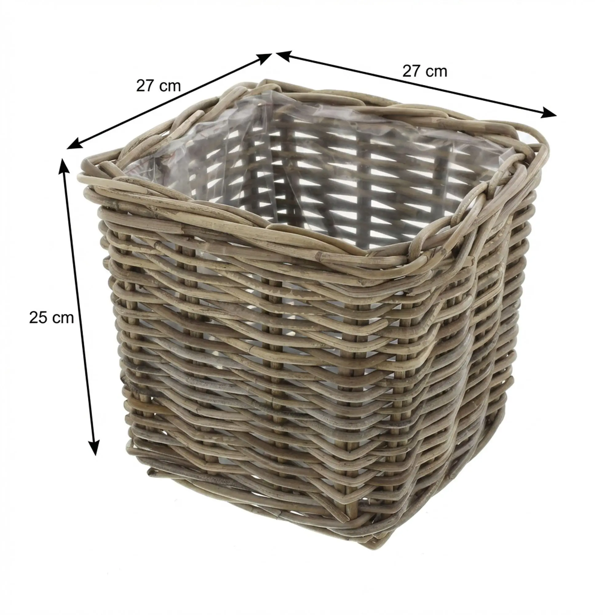 Pflanzer "Rattan", groß  im Frank Flechtwaren Online Shop für Pflanzkörbe kaufen