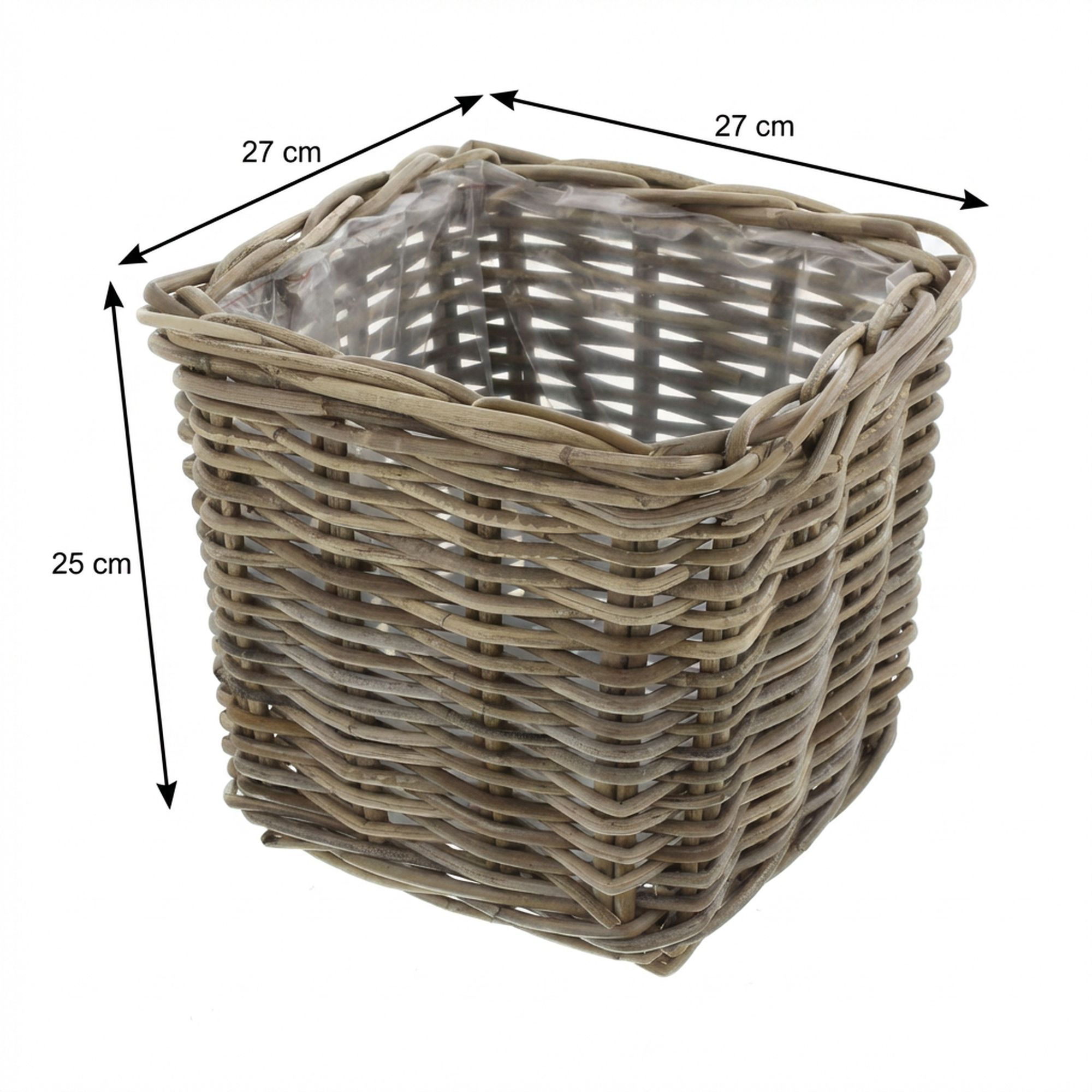 Pflanzer "Rattan", groß  im Frank Flechtwaren Online Shop für Pflanzkörbe kaufen