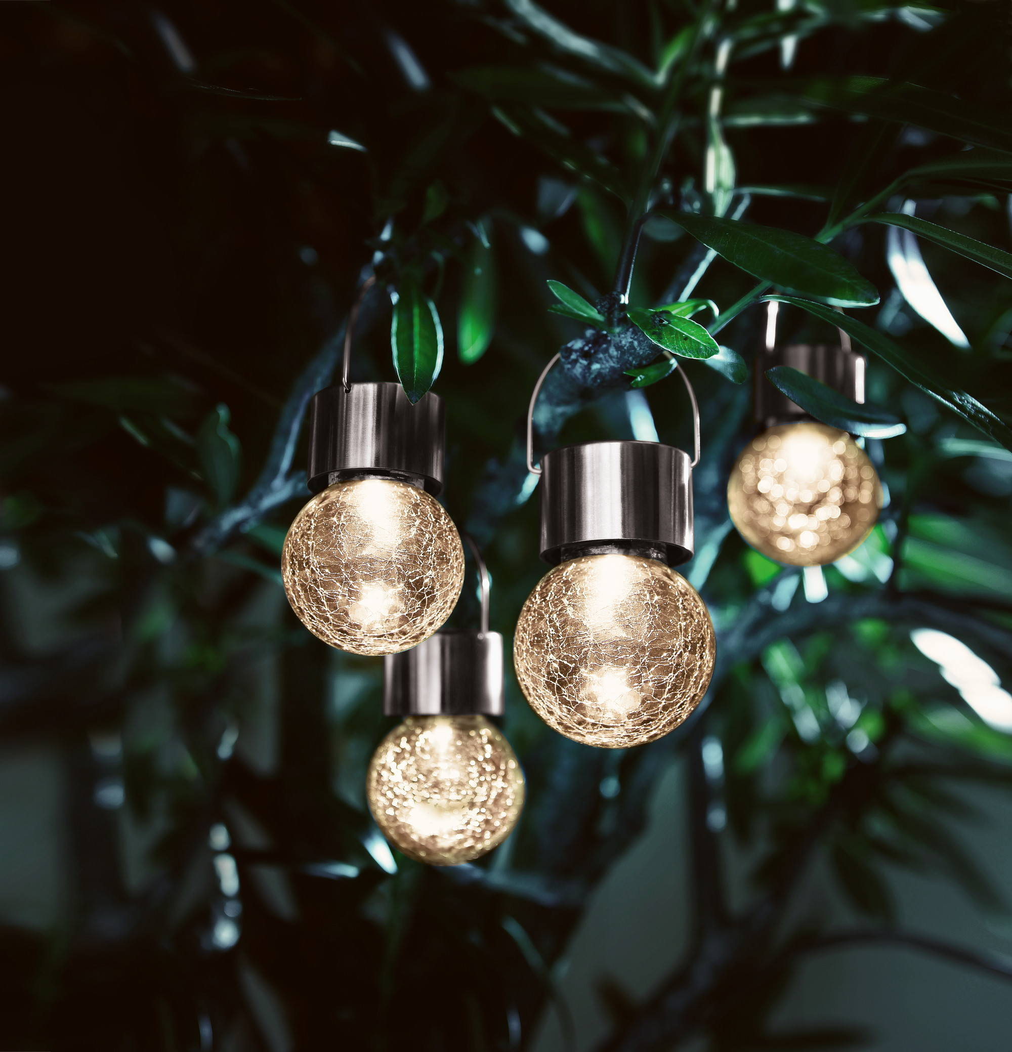 Solar-LED "Kristall", 4er Set  im Frank Flechtwaren Online Shop kaufen
