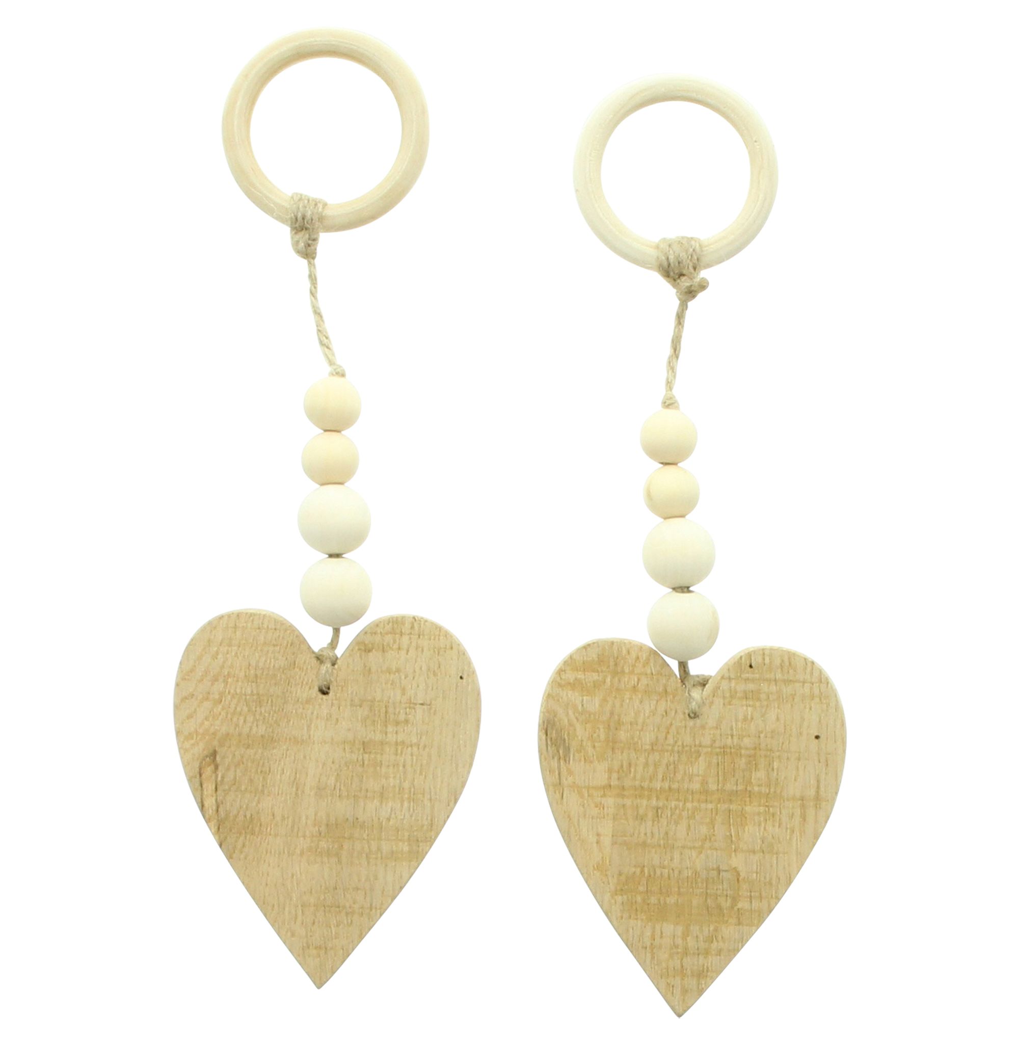 Herzhänger "Holzperlen", 2er Set im Frank Flechtwaren Online Shop für Herbst kaufen Herzhänger "Holzperlen", 2er Set im Frank Flechtwaren Online Shop für Herbst kaufen