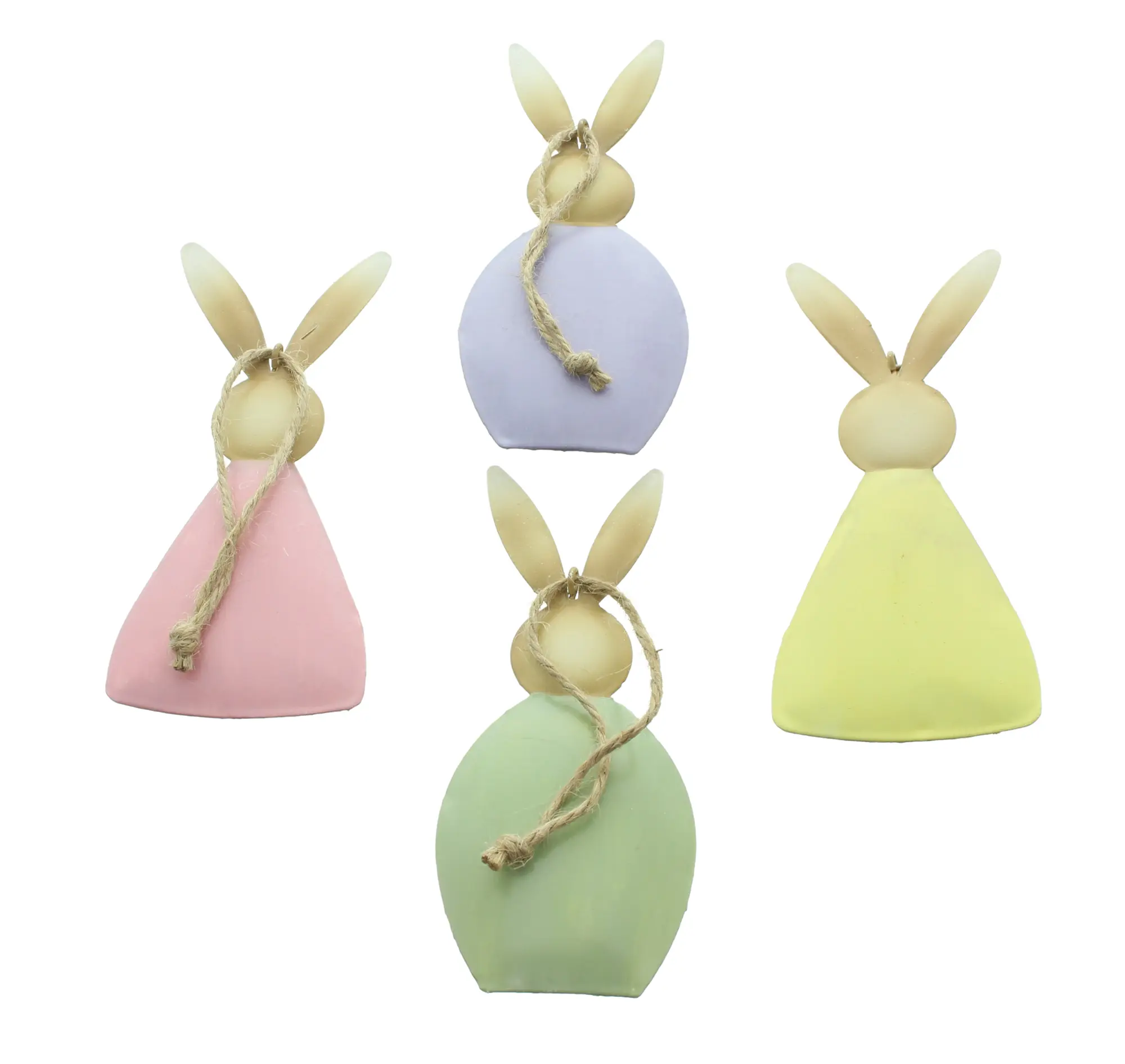 Hasenhänger "Buntes Osterfest", 4er Set  im Frank Flechtwaren Online Shop für Österliche Dekohänger kaufen