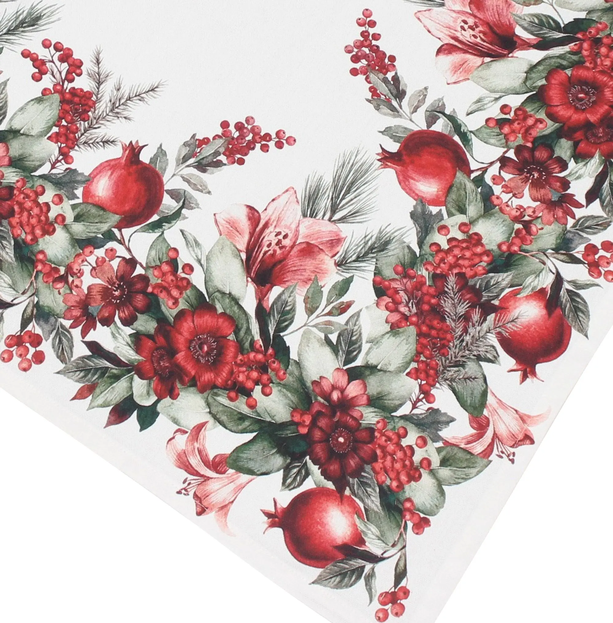 Tischdecke "Granatapfel"  im Frank Flechtwaren Online Shop für Weihnachtliche Tischwäsche kaufen
