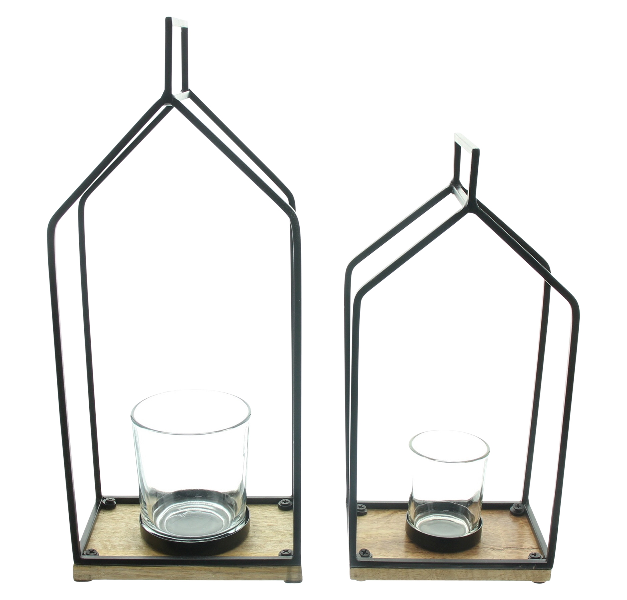 Windlicht "Haus", 2er Set  im Frank Flechtwaren Online Shop kaufen