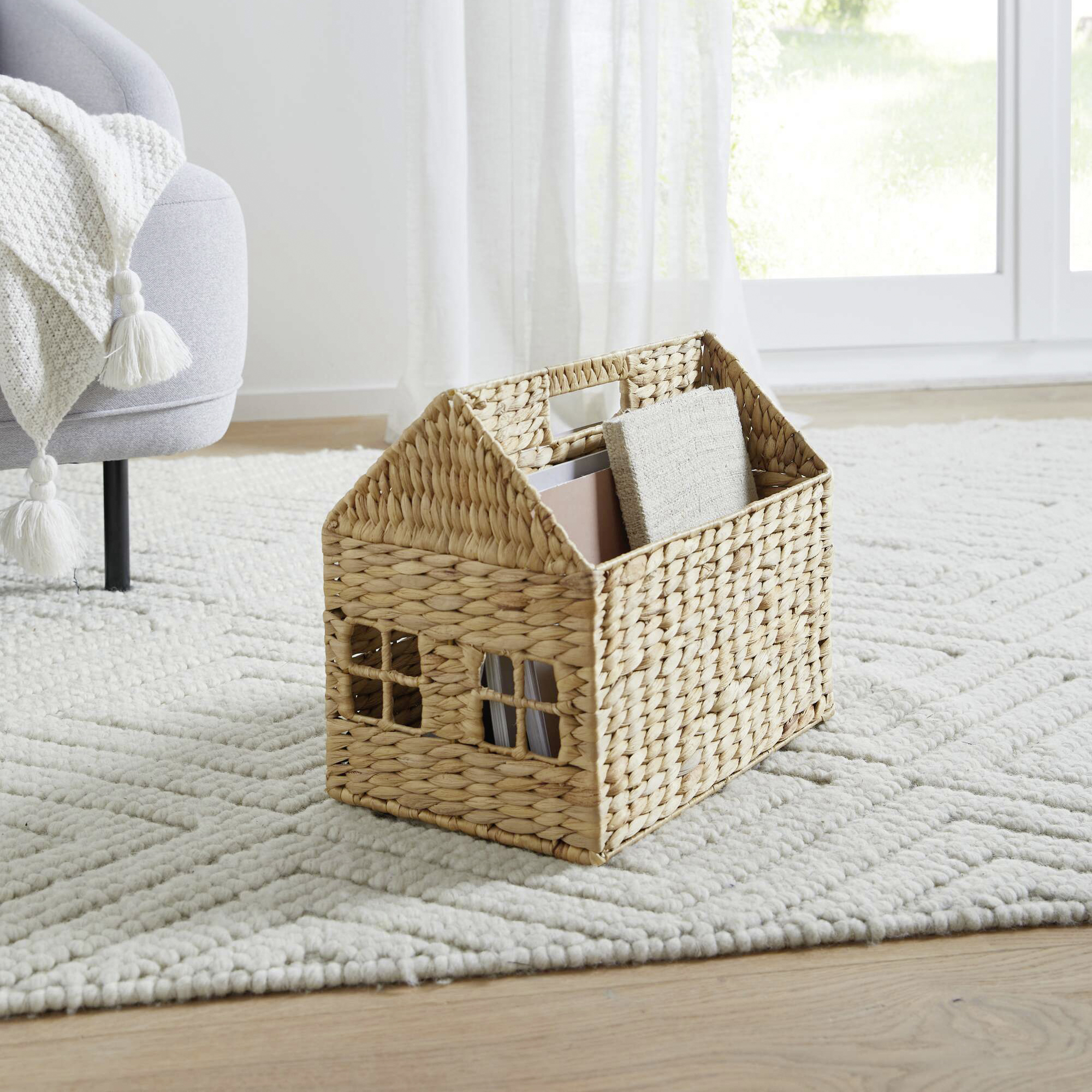 Magazinkorb "Haus"  im Frank Flechtwaren Online Shop kaufen