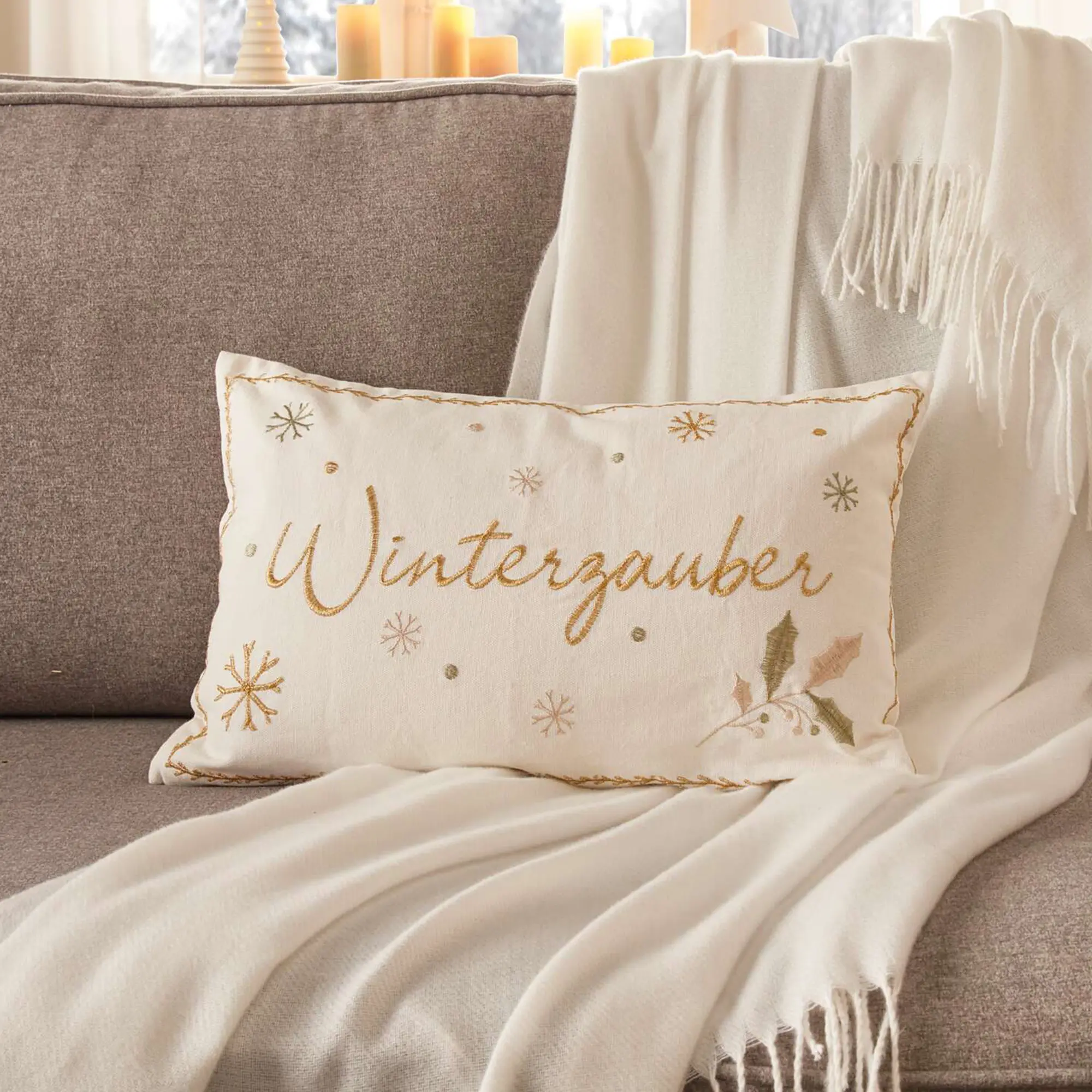 Kissenhülle "Winterzauber"  im Frank Flechtwaren Online Shop kaufen