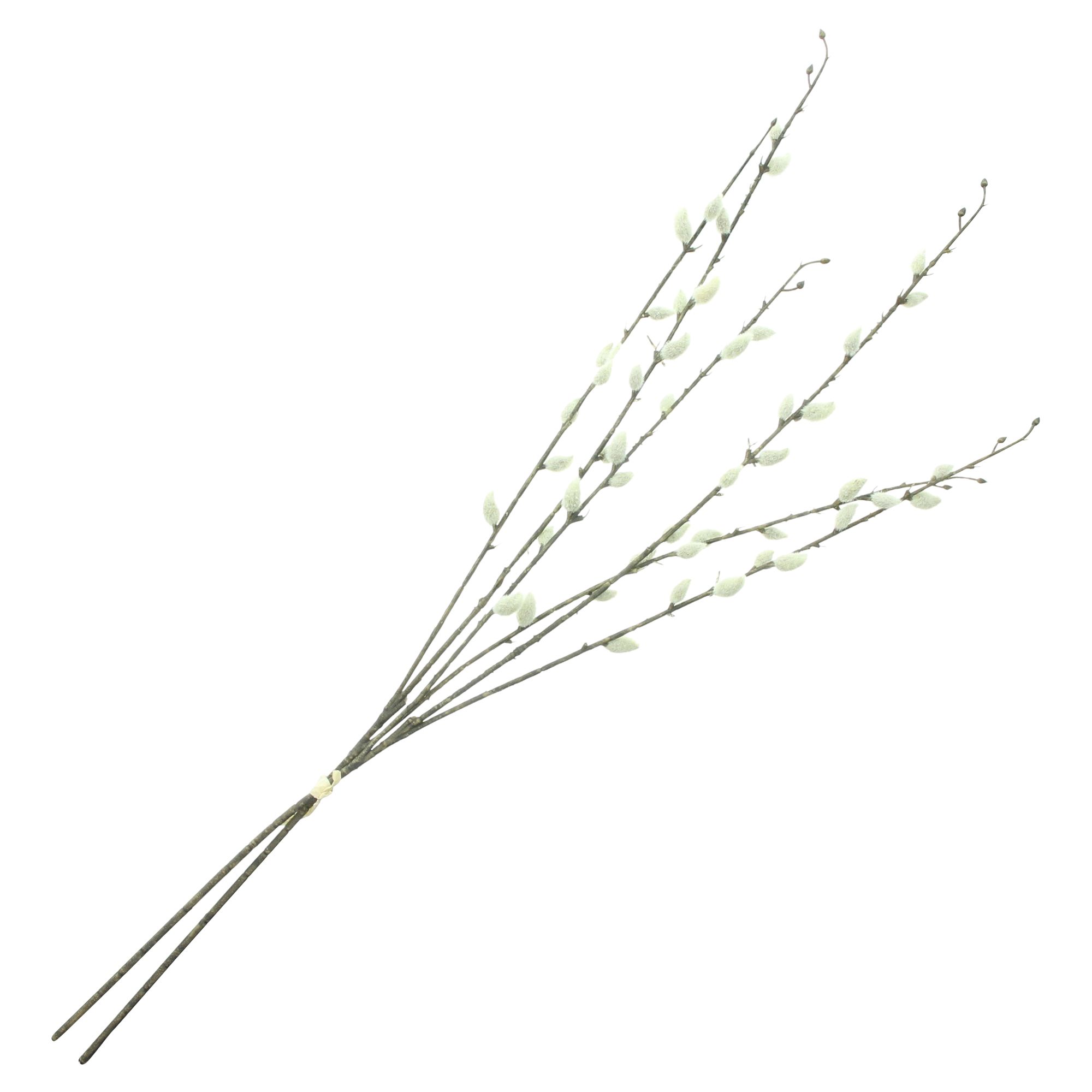 Dekozweig "Weidenkätzchen", 2er Set  im Frank Flechtwaren Online Shop für Kunstpflanzen kaufen