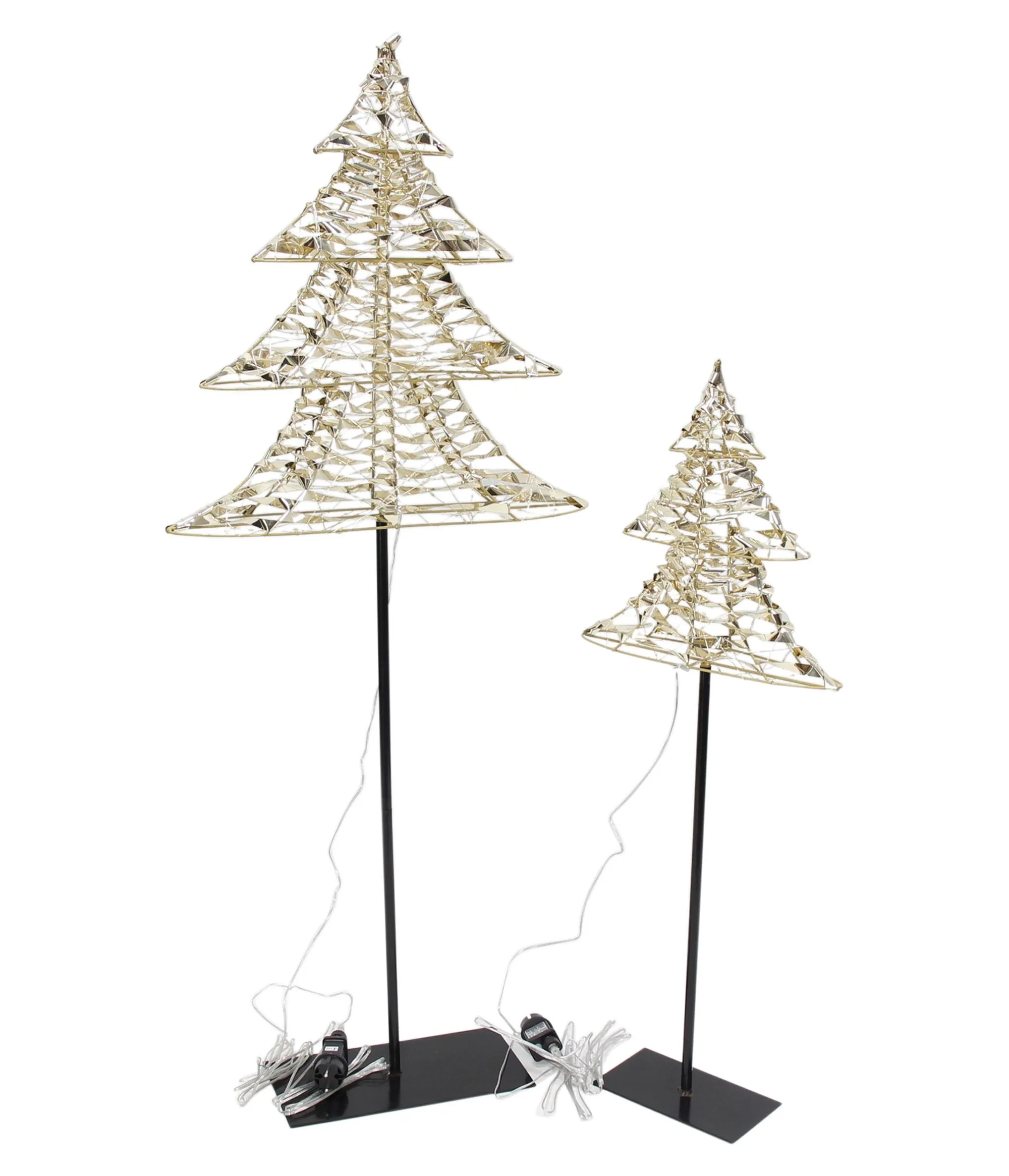 LED-Tanne "Golden", 2er Set  im Frank Flechtwaren Online Shop für Tannenbäume kaufen
