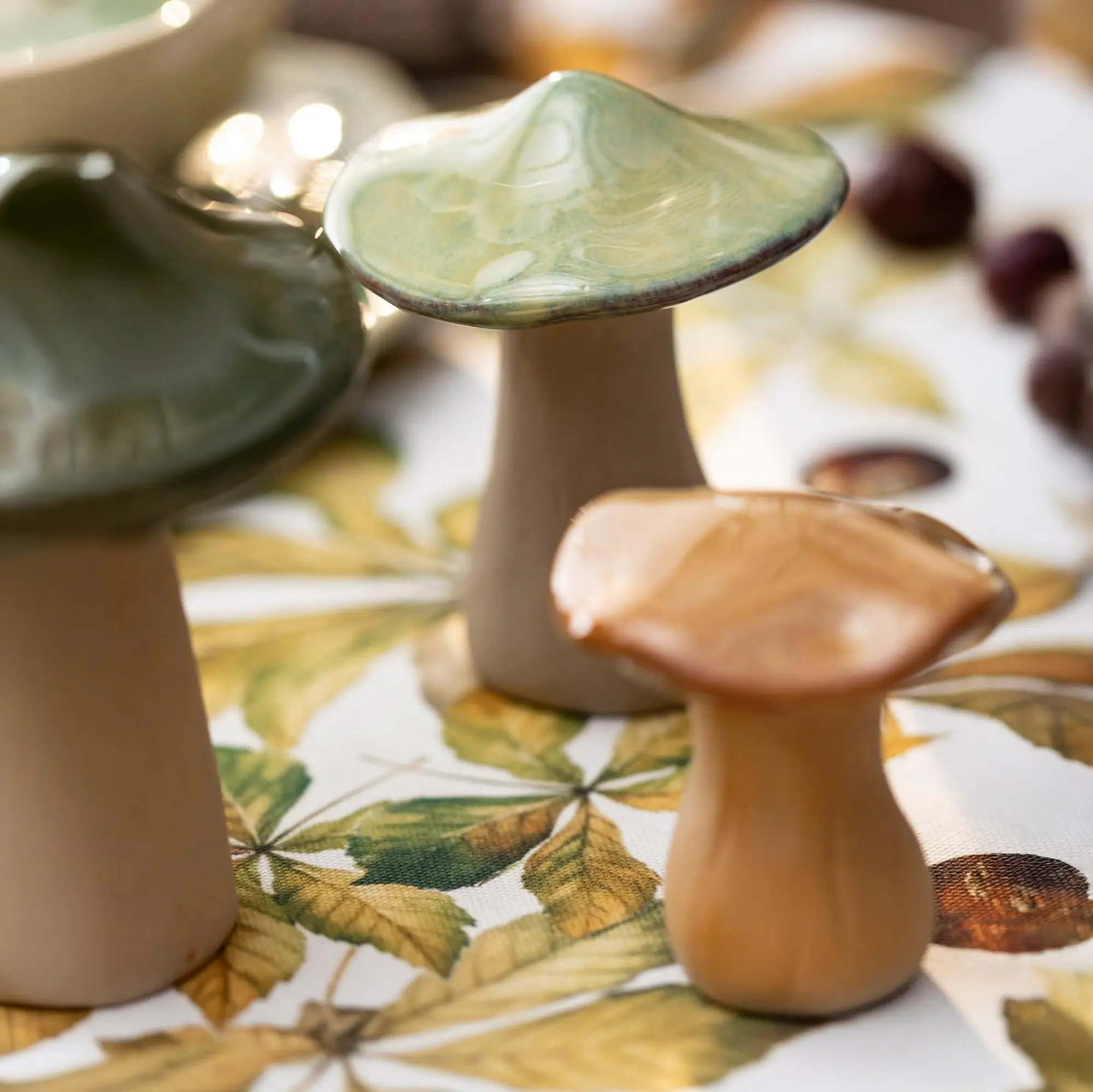 Deko-Pilz "Savanna", 3er Set  im Frank Flechtwaren Online Shop für Waldspaziergang kaufen