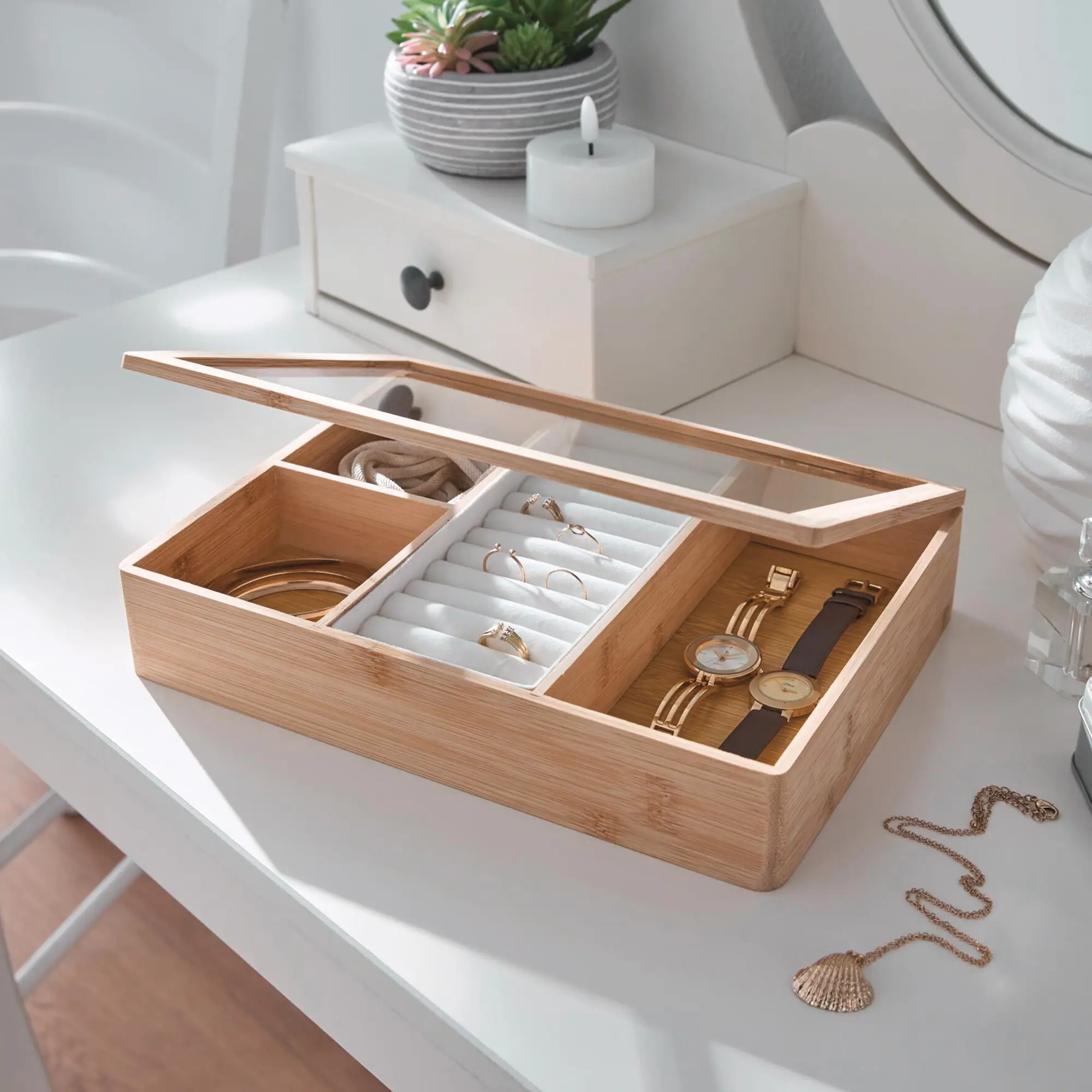 Aufbewahrungsbox "Jewellery"  im Frank Flechtwaren Online Shop für Badezimmer kaufen