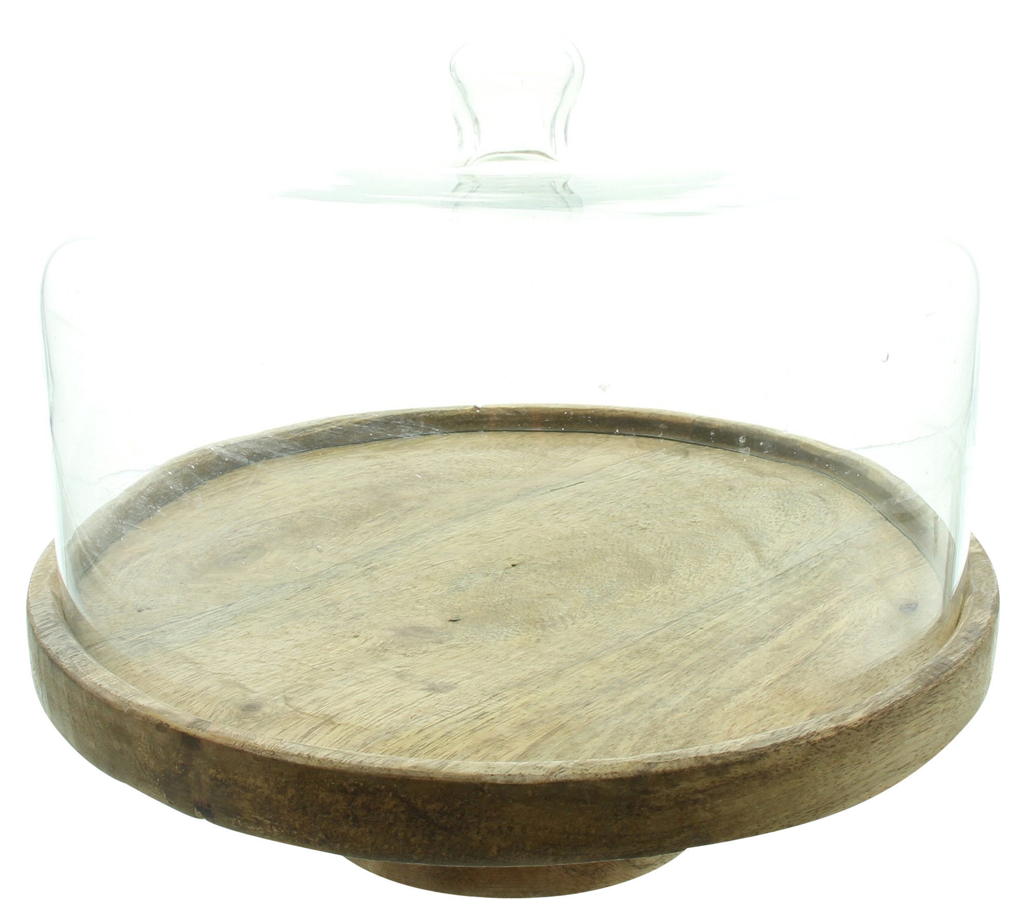 Servierplatte "Mangoholz" mit Glasglocke im Frank Flechtwaren Online Shop für Küche kaufen Servierplatte "Mangoholz" mit Glasglocke im Frank Flechtwaren Online Shop für Küche kaufen