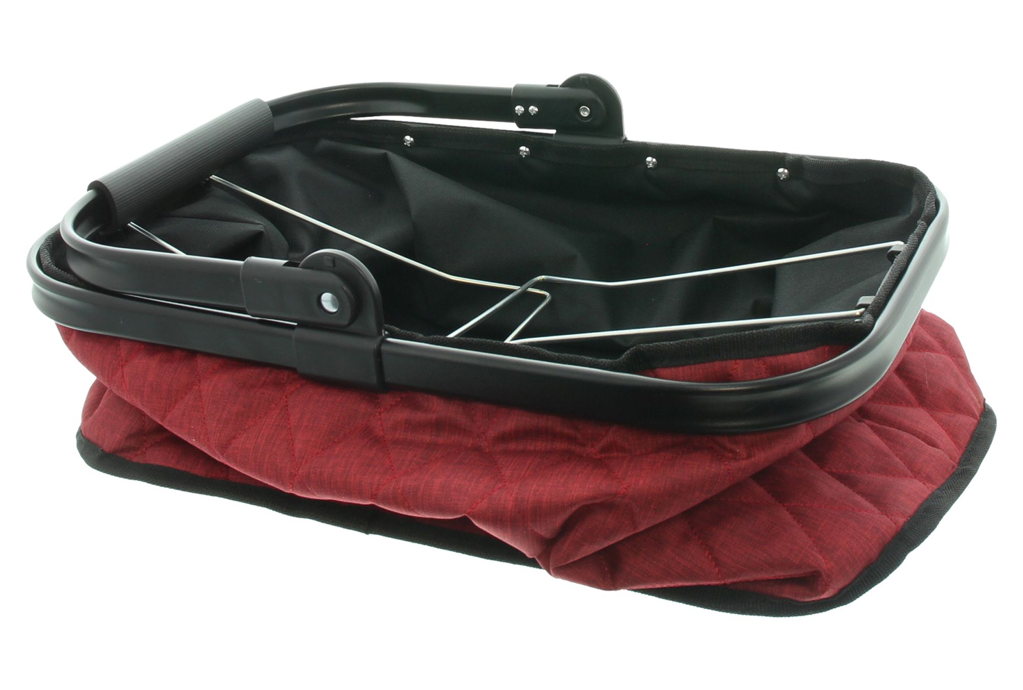 Einkaufskorb "Quilted Red"  im Frank Flechtwaren Online Shop für Küche kaufen