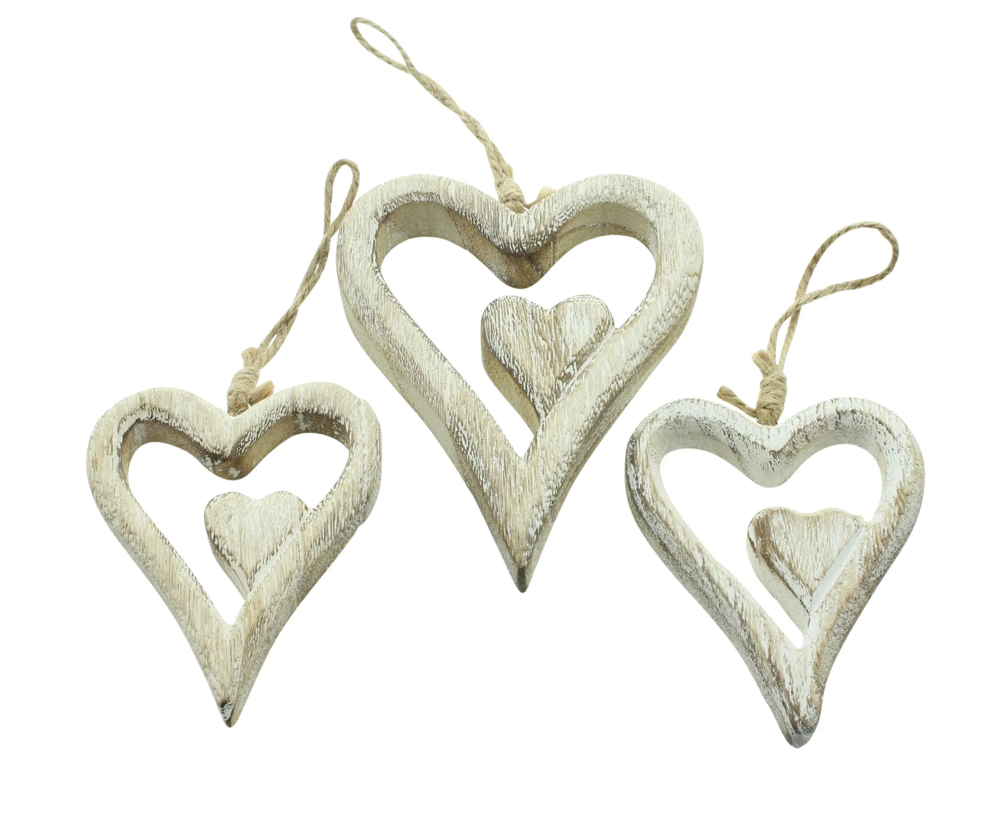Hänger "Herz", 3er Set  im Frank Flechtwaren Online Shop für Gerade eingetroffen kaufen