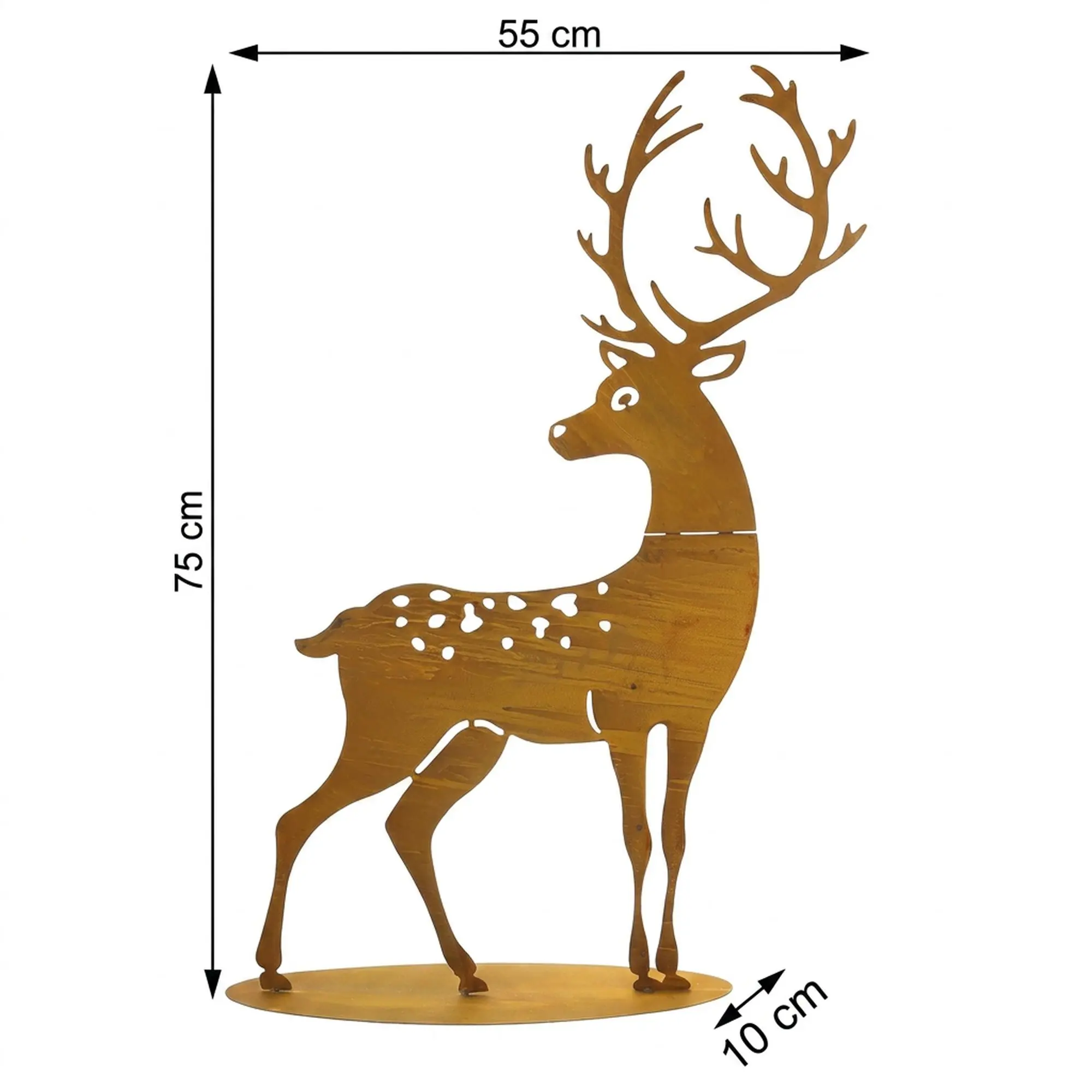 Hirsch "Rost", groß  im Frank Flechtwaren Online Shop für Trendmotiv Hirsch kaufen