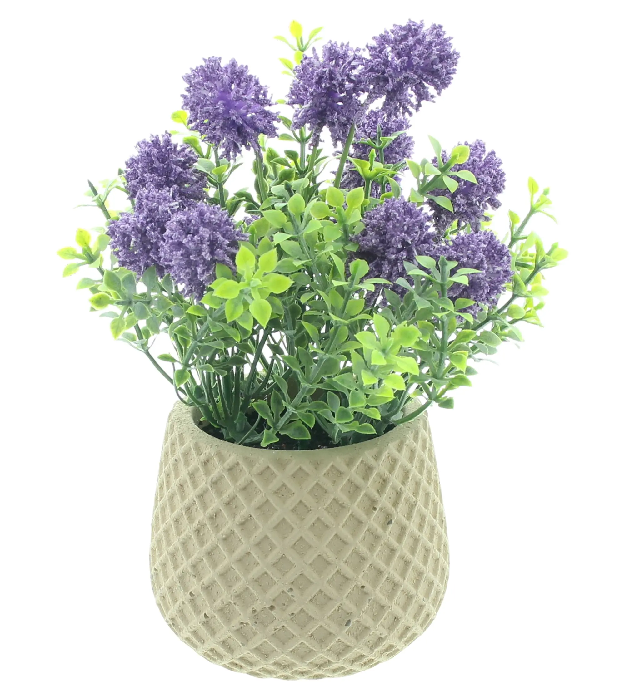 Kunstblume "Purple" im Topf  im Frank Flechtwaren Online Shop für Bunte Osterzeit kaufen
