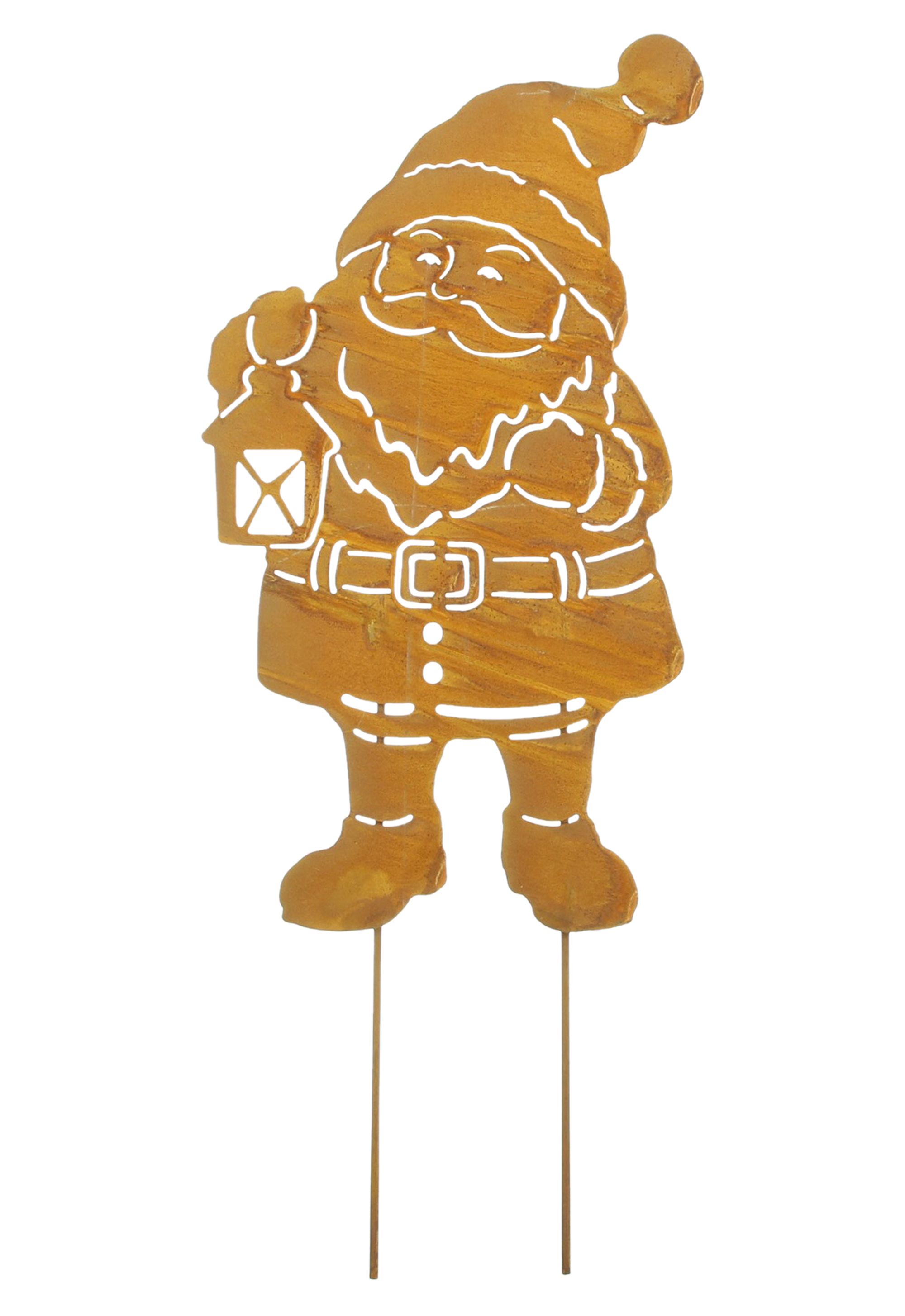 Stecker "Santa mit Laterne"  im Frank Flechtwaren Online Shop für Weihnachten kaufen