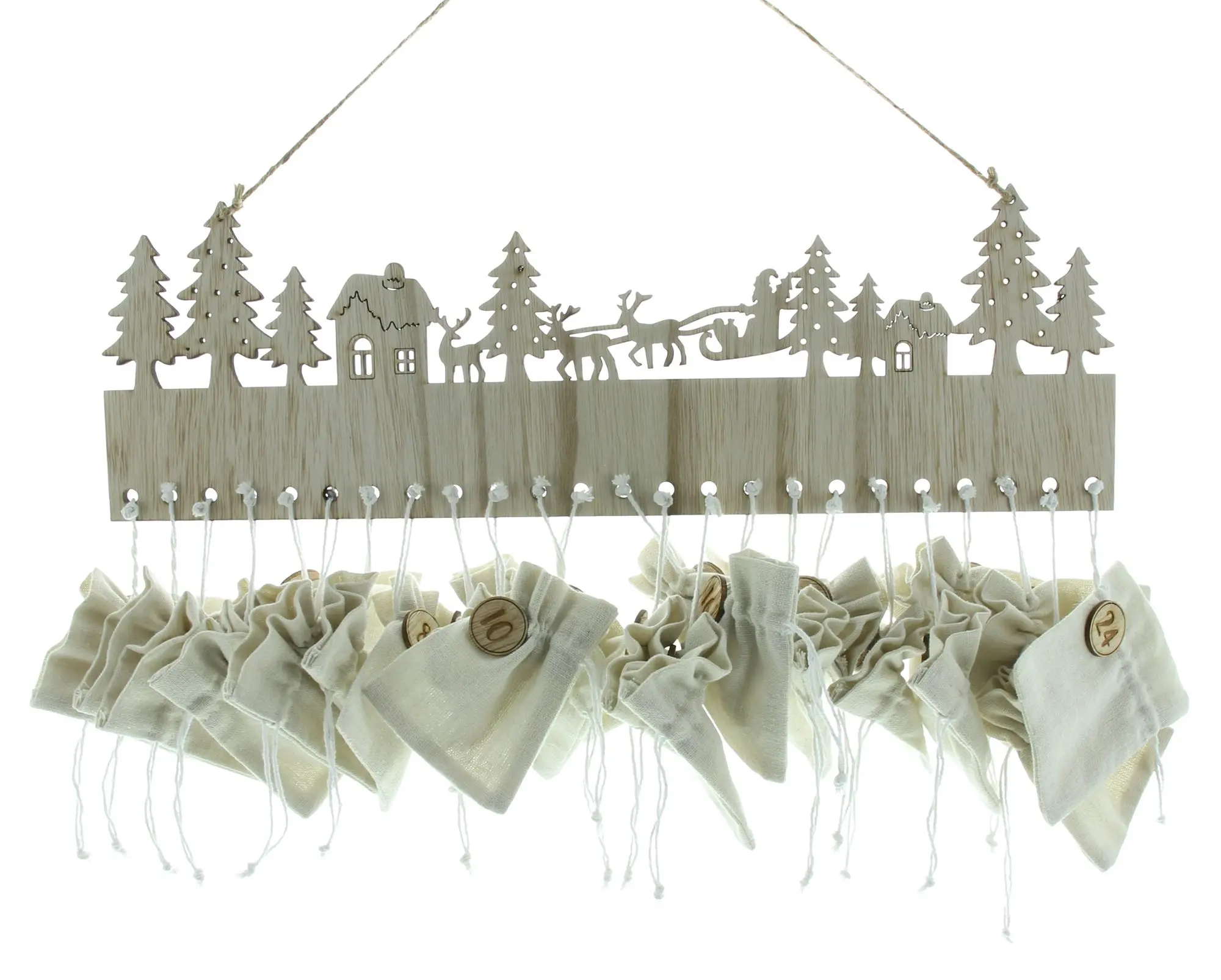 Adventskalender "Sachet"  im Frank Flechtwaren Online Shop für Adventskalender kaufen