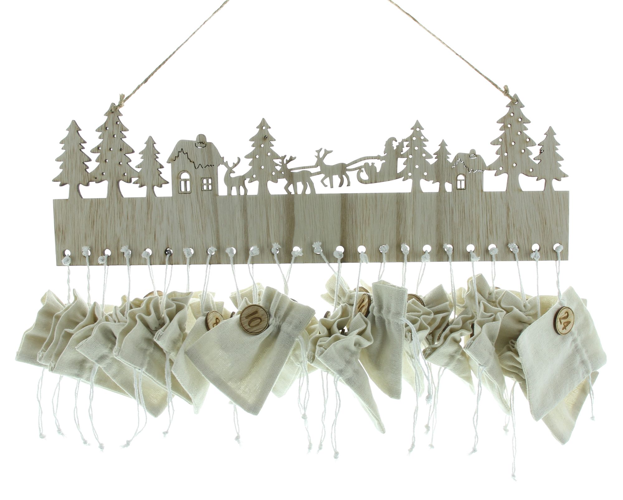 Adventskalender "Sachet"  im Frank Flechtwaren Online Shop für Weihnachten kaufen