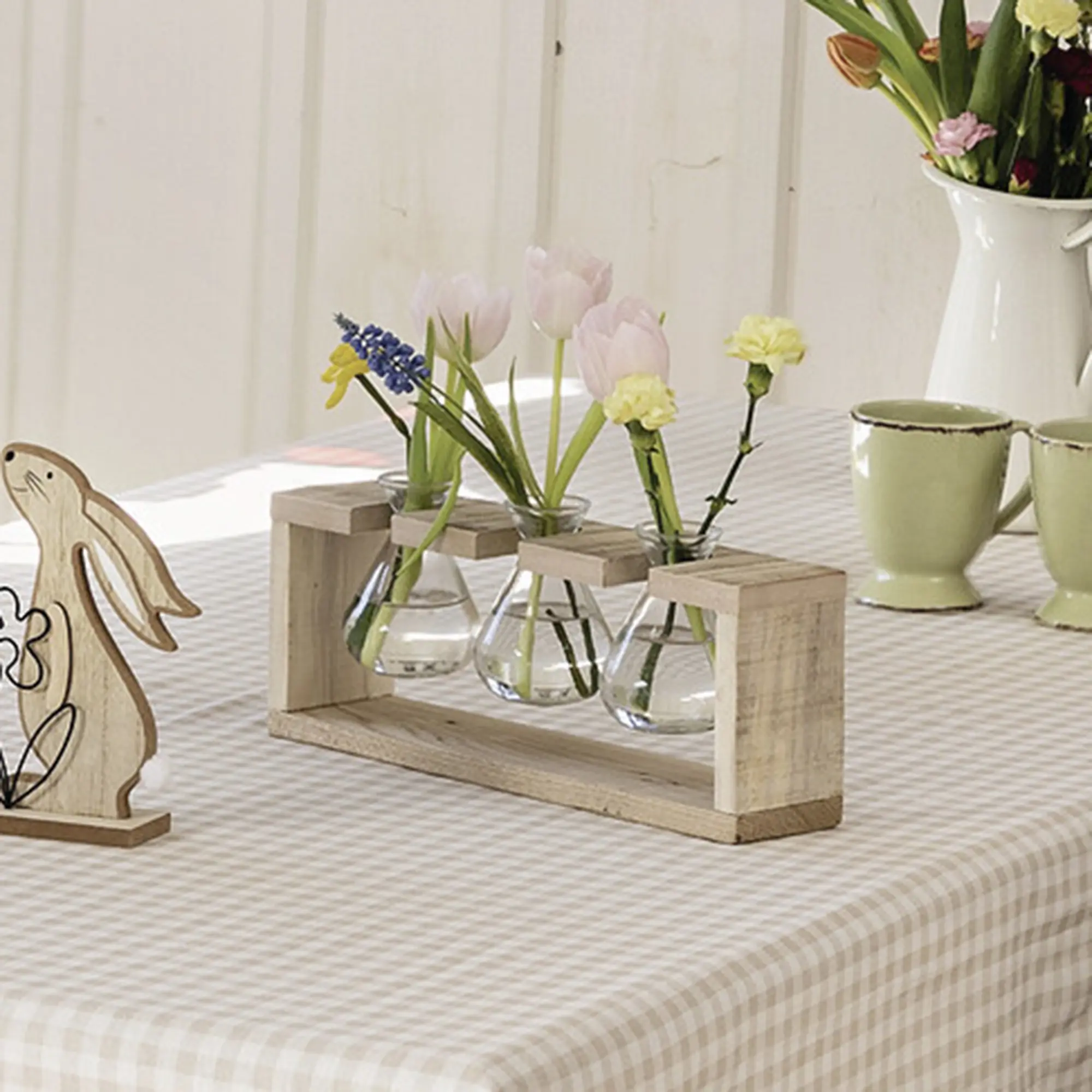 Vasenhalter "Wood"  im Frank Flechtwaren Online Shop kaufen