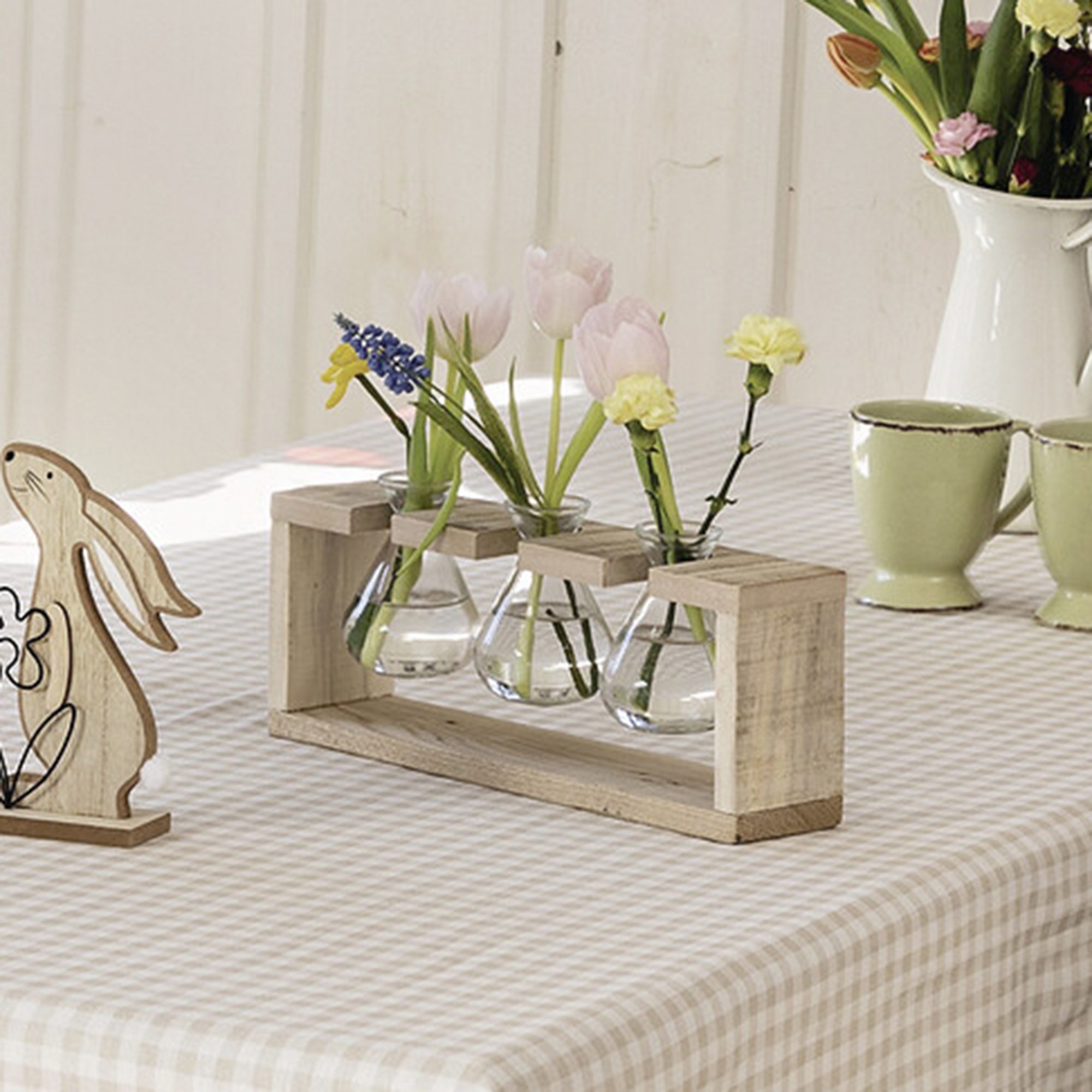 Vasenhalter "Wood"  im Frank Flechtwaren Online Shop kaufen