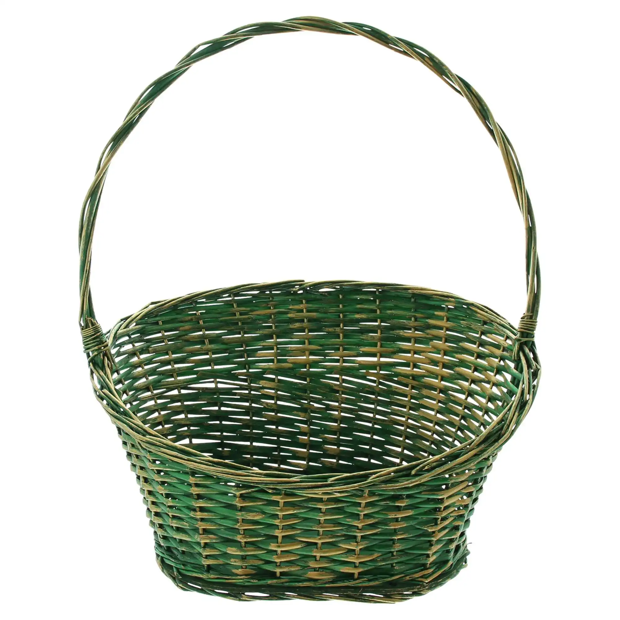 Präsentkorb "Grün/Gold"  im Frank Flechtwaren Online Shop für Präsentkörbe kaufen