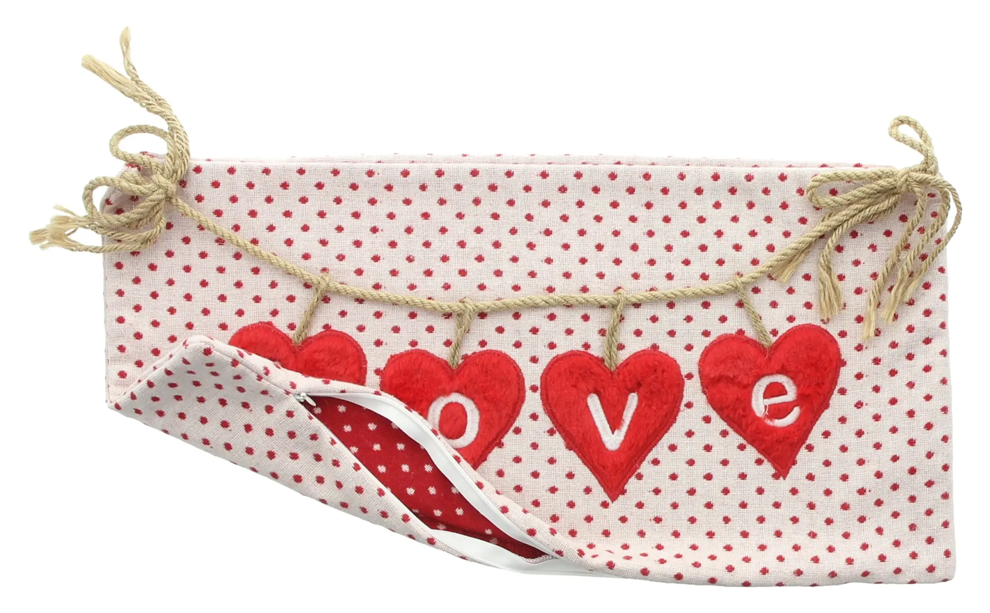 Deko-Kissenhülle "Love Hearts"  im Frank Flechtwaren Online Shop für Bunte Osterzeit kaufen