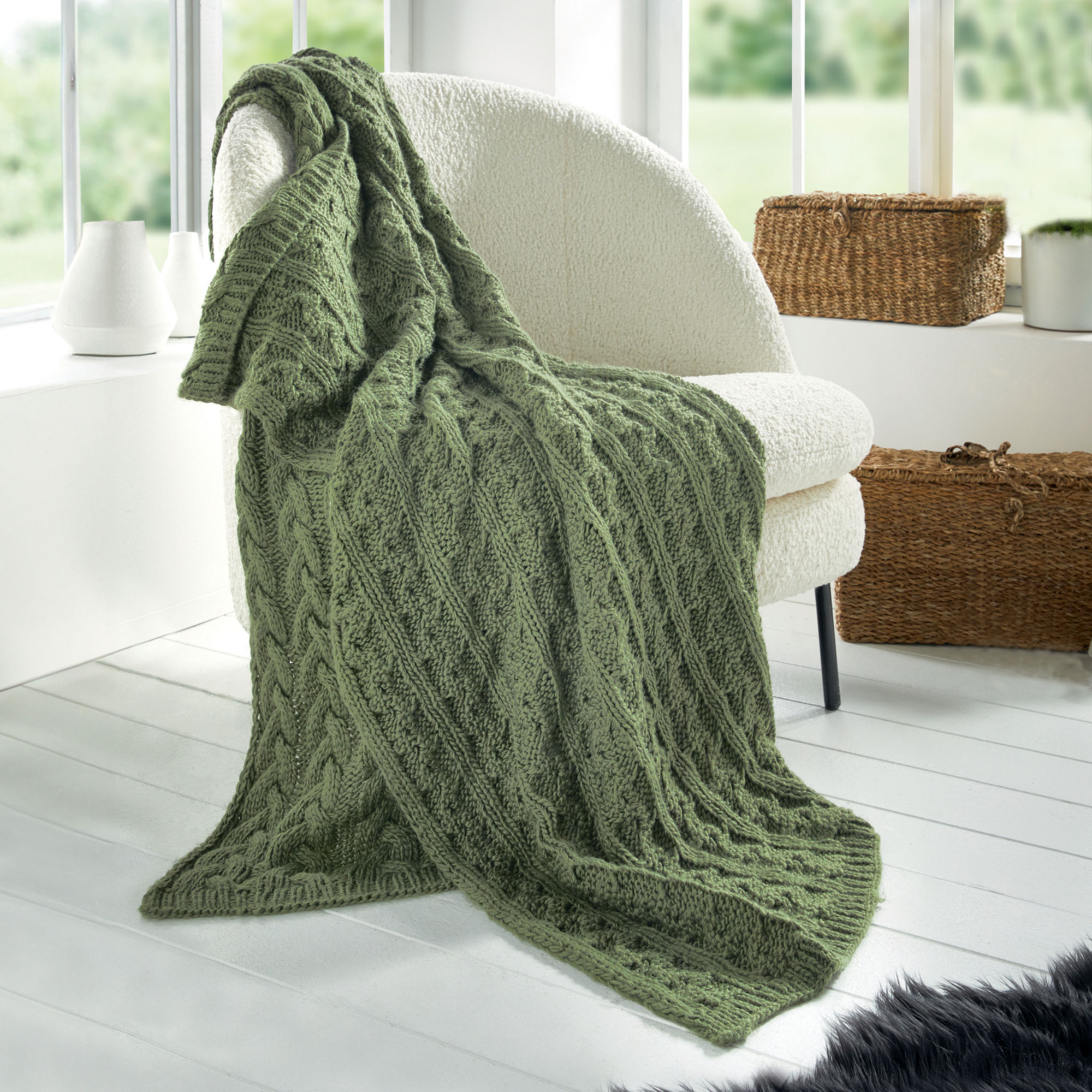 Kuscheldecke "Strickzopf"  im Frank Flechtwaren Online Shop kaufen