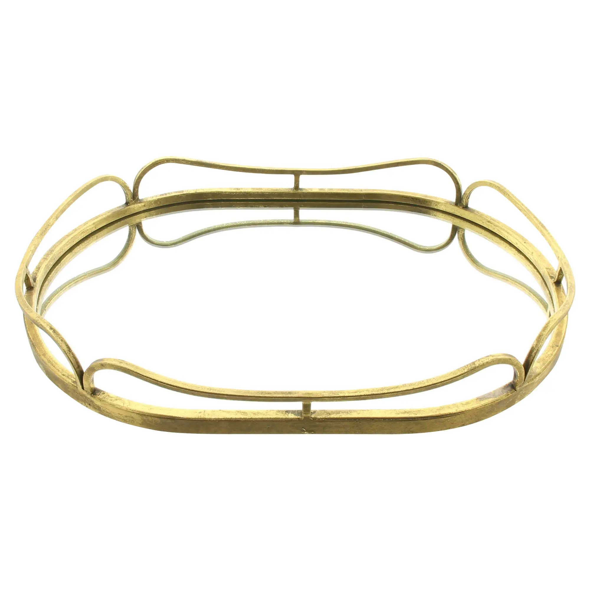 Spiegeltablett "Gold"  im Frank Flechtwaren Online Shop für Spiegel kaufen