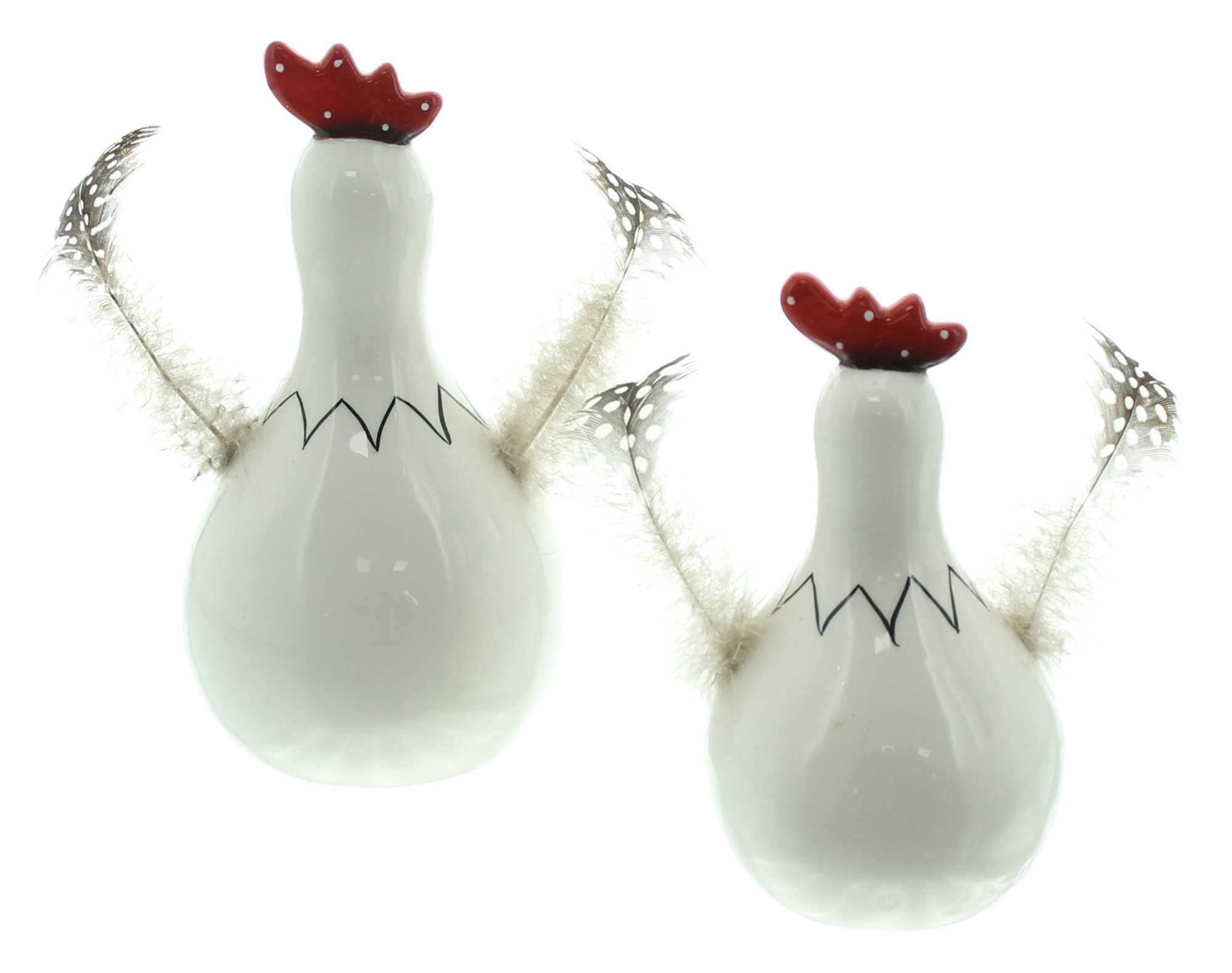 Huhn "Federn", 2er Set  im Frank Flechtwaren Online Shop für Ostern kaufen