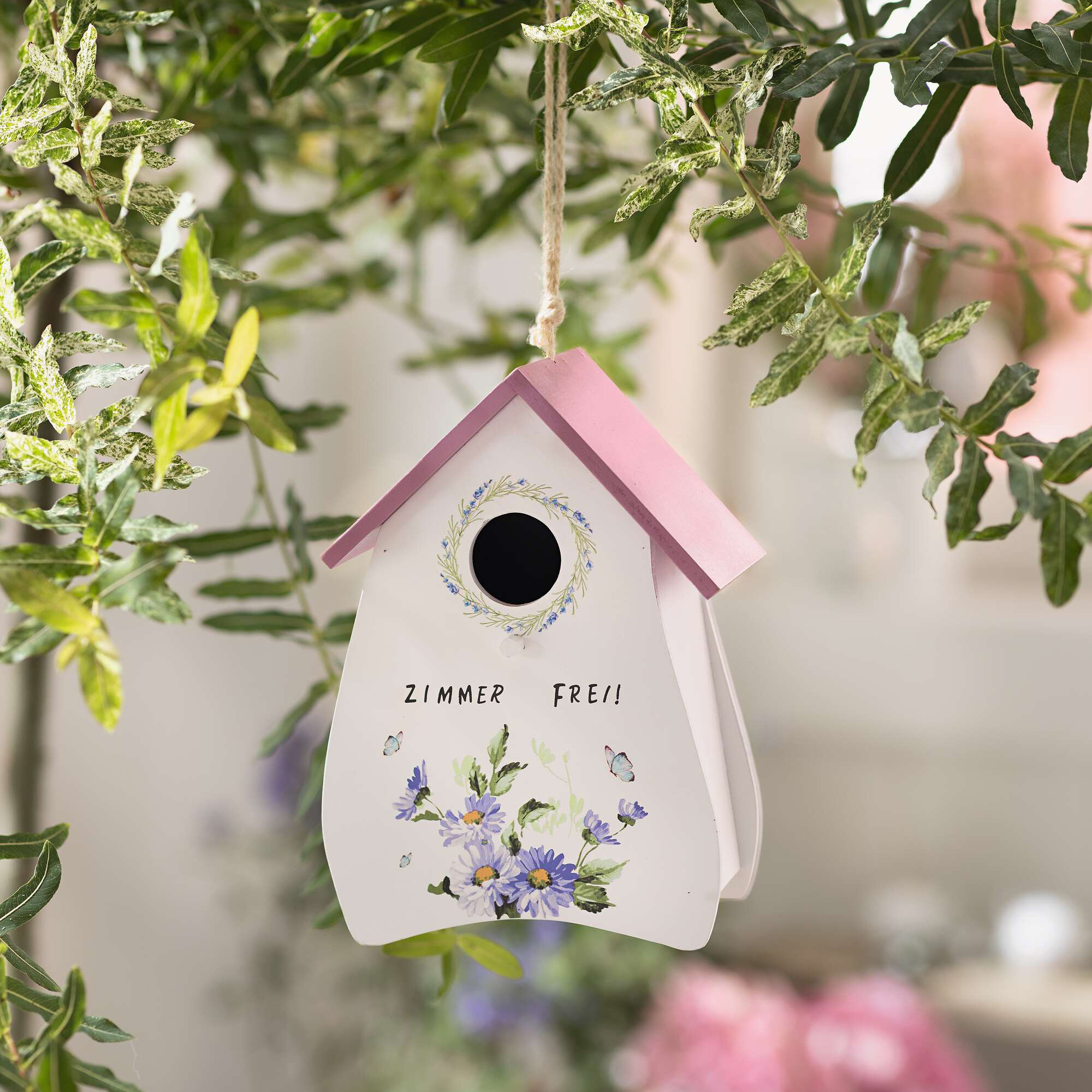 Vogelhaus "Zimmer frei"  im Frank Flechtwaren Online Shop kaufen
