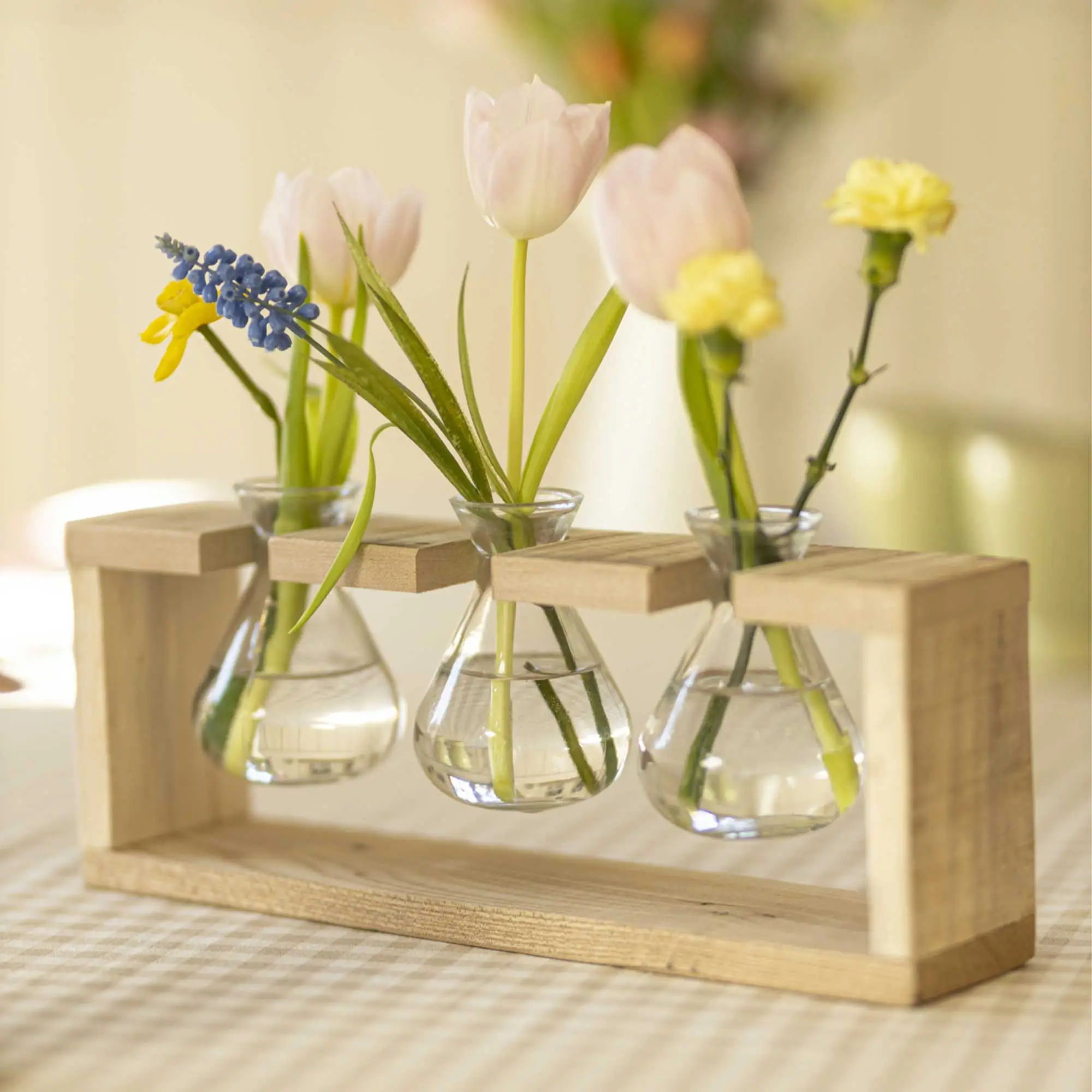 Vasenhalter "Wood"  im Frank Flechtwaren Online Shop kaufen