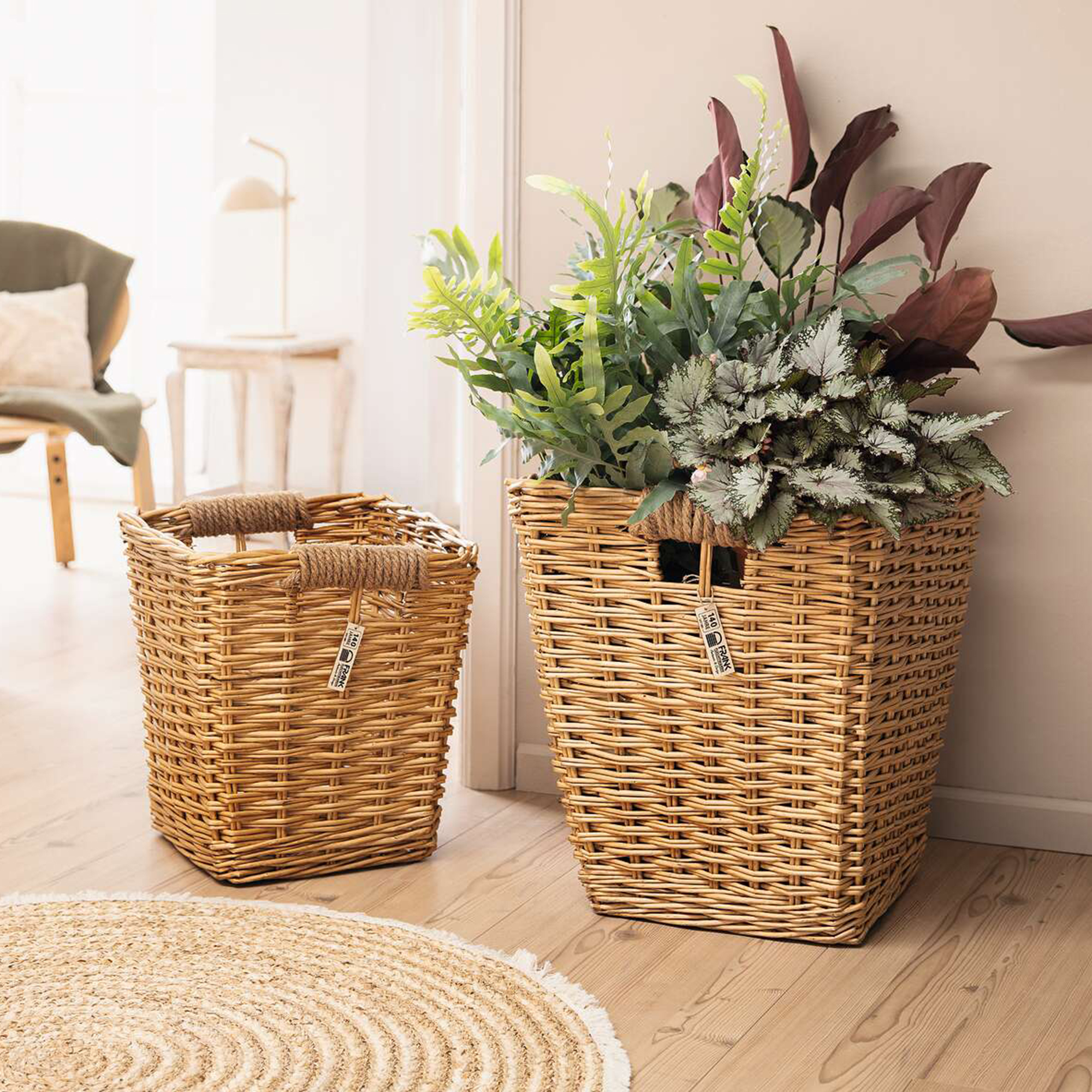 Universalkorb "Vollweide", 2er Set  im Frank Flechtwaren Online Shop kaufen