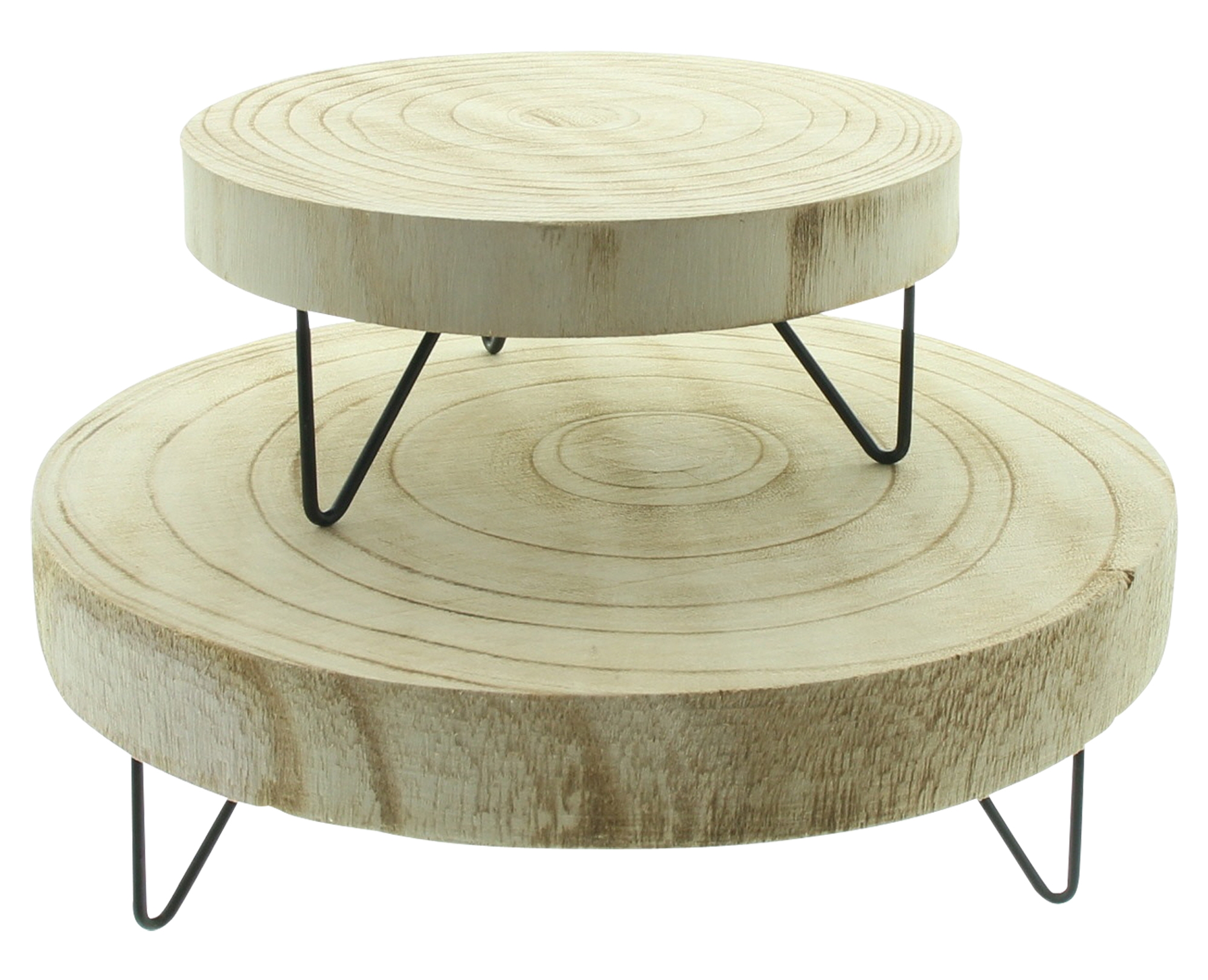 Baumscheibe "Natur", 2er Set  im Frank Flechtwaren Online Shop für Dekoschalen &amp; -etageren kaufen