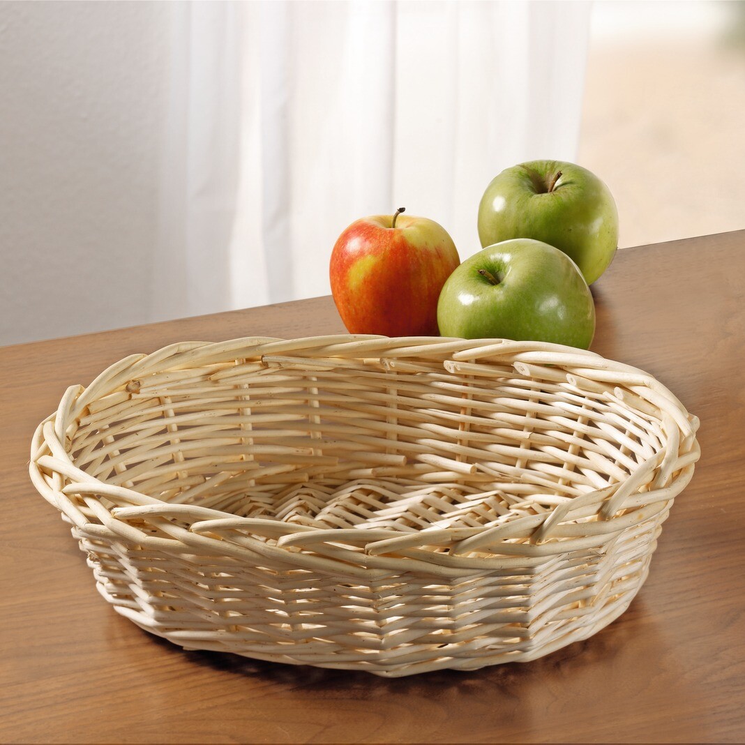 Schale "Naturweiß", oval  im Frank Flechtwaren Online Shop kaufen