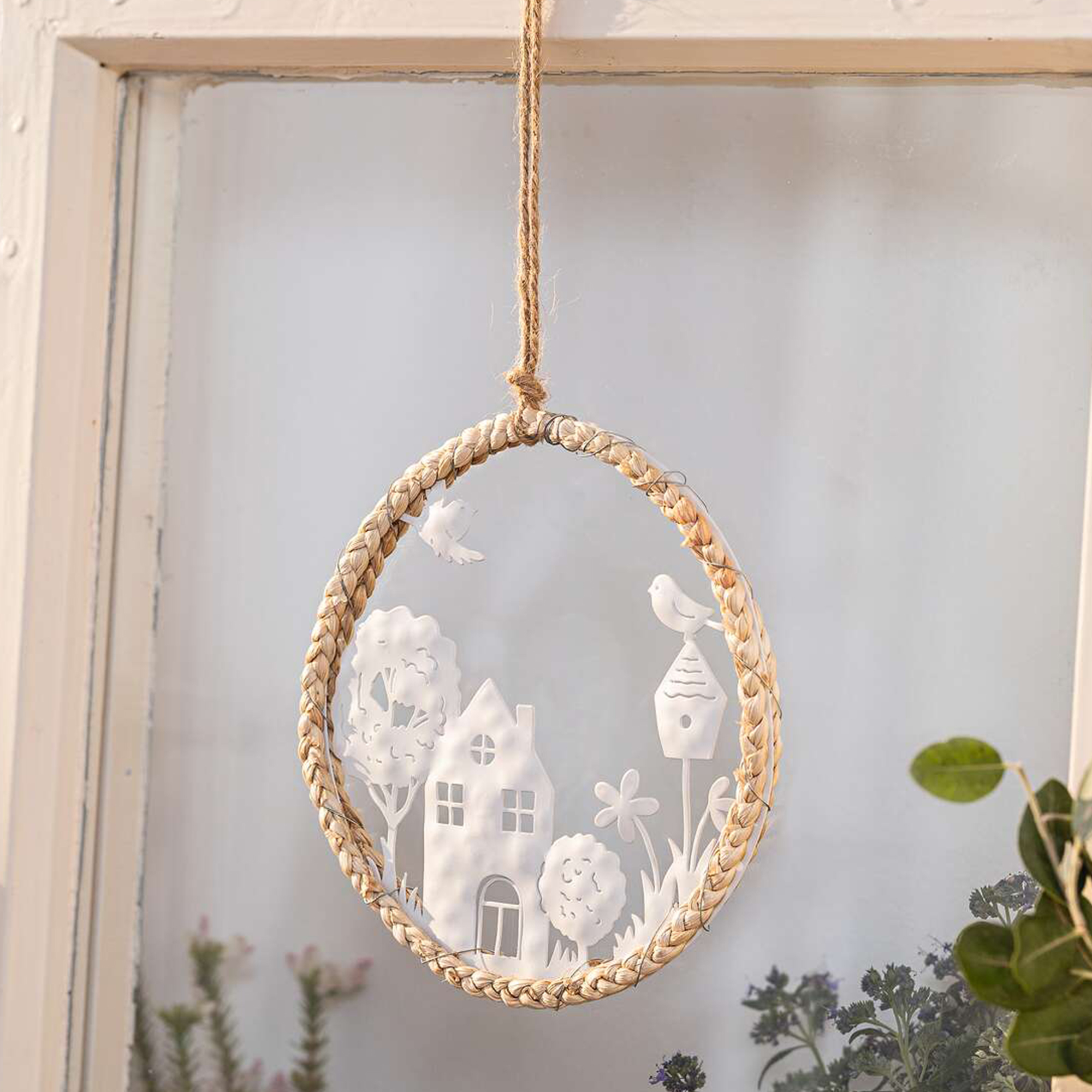 Hänger "Haus mit Garten"  im Frank Flechtwaren Online Shop kaufen