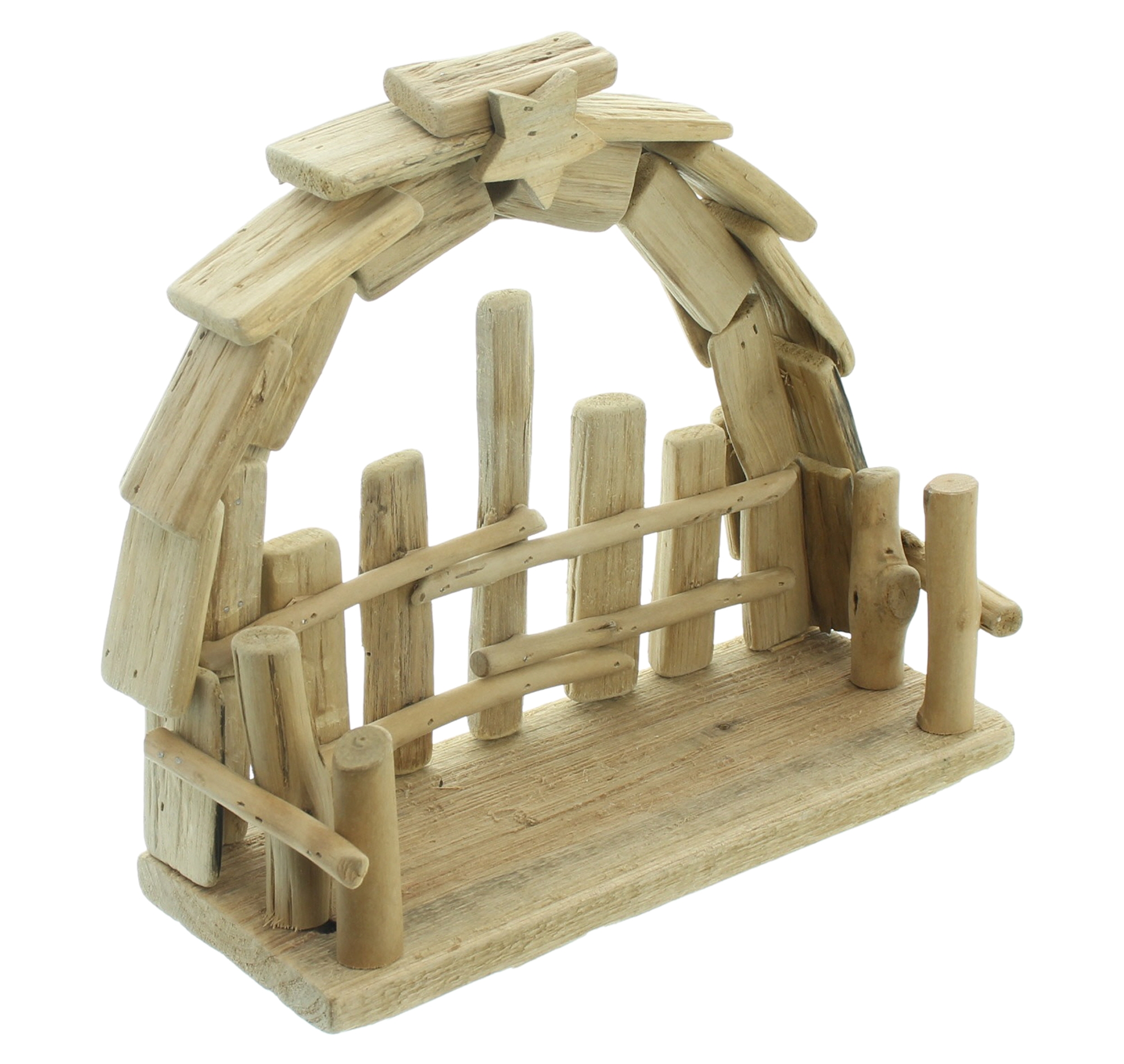 Krippe "Natur"  im Frank Flechtwaren Online Shop für Weihnachten kaufen