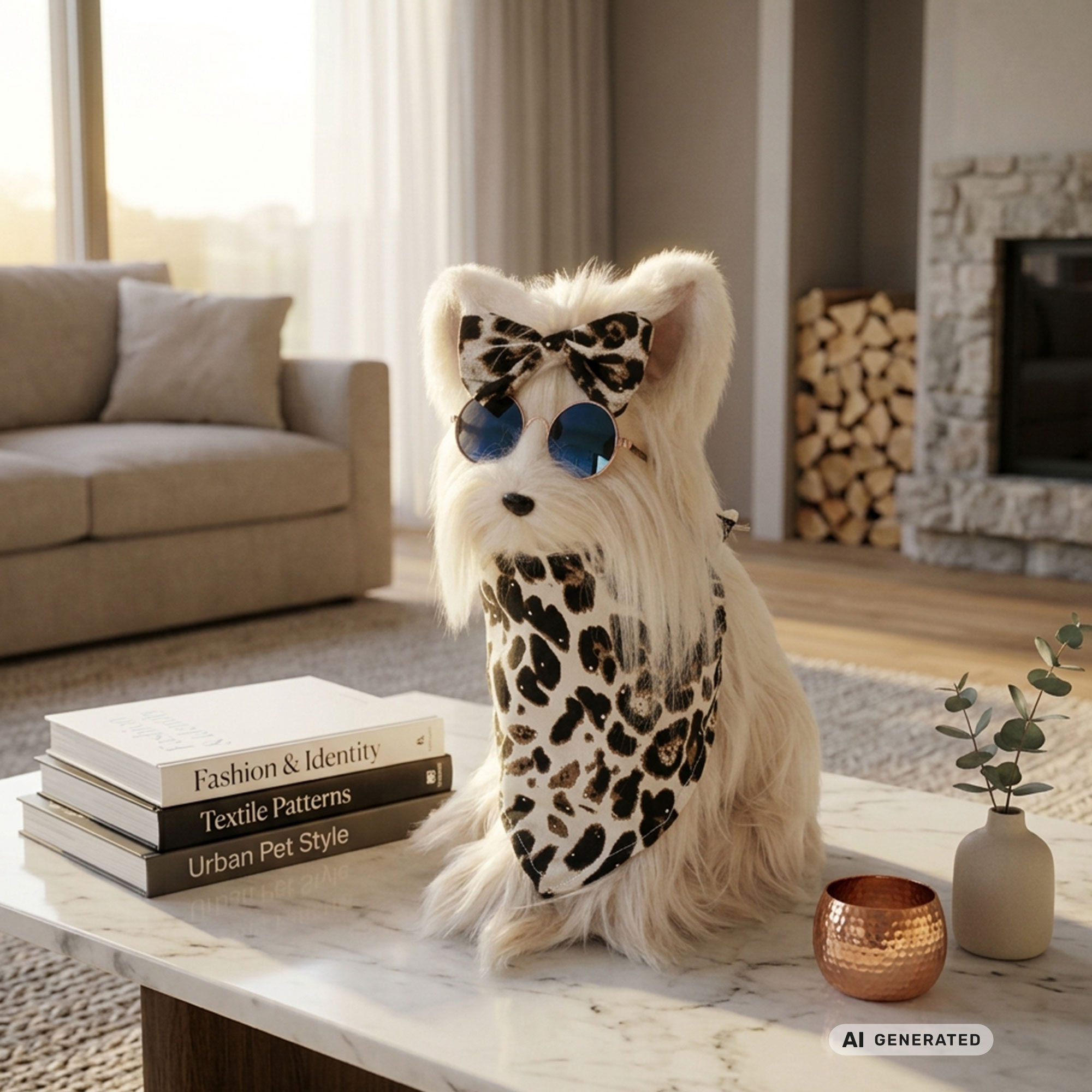 Deko-Figur "Hündchen Leonore"  im Frank Flechtwaren Online Shop kaufen