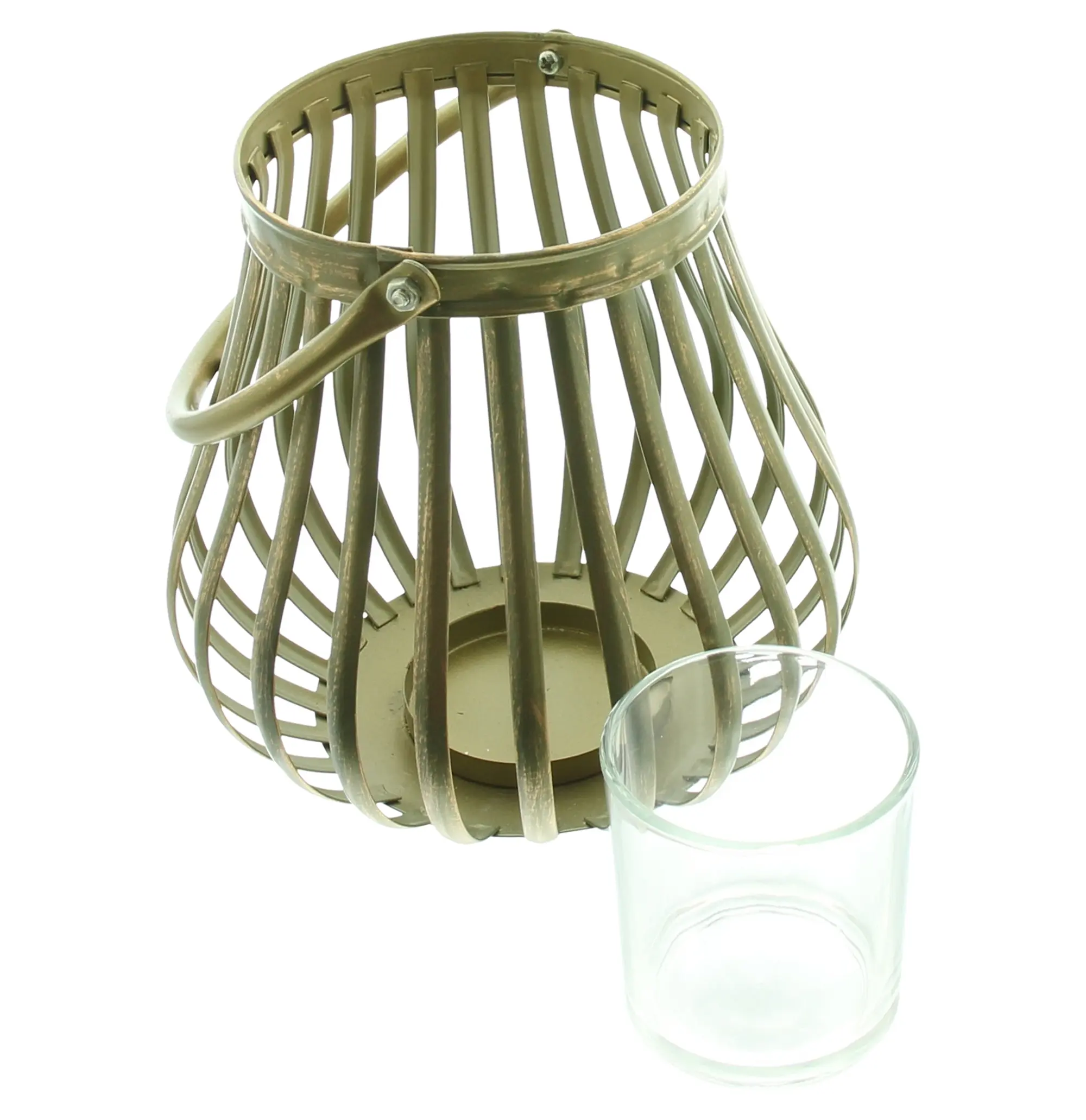 Windlicht "Goldschein"  im Frank Flechtwaren Online Shop für Ostern kaufen