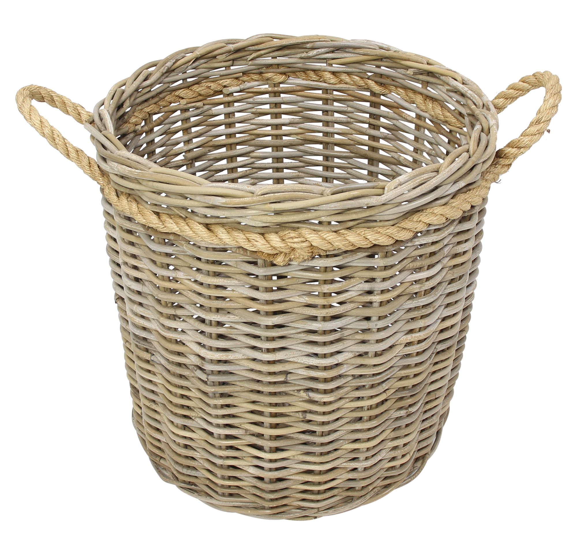 Rattankorb "Koboo-Grey" im Frank Flechtwaren Online Shop für Herbst kaufen Rattankorb "Koboo-Grey" im Frank Flechtwaren Online Shop für Herbst kaufen