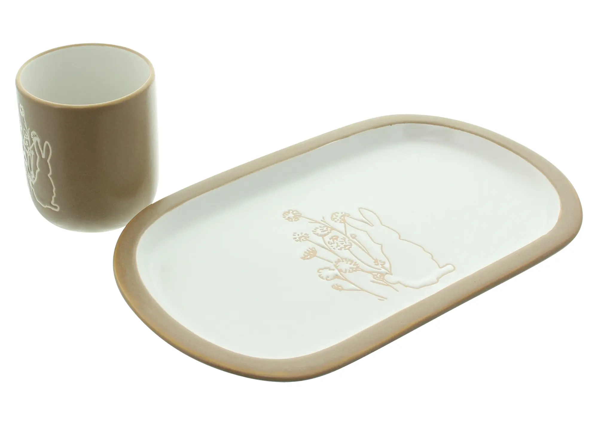 Geschirrset "Frühlingshäschen", 2tlg.  im Frank Flechtwaren Online Shop für Küche kaufen