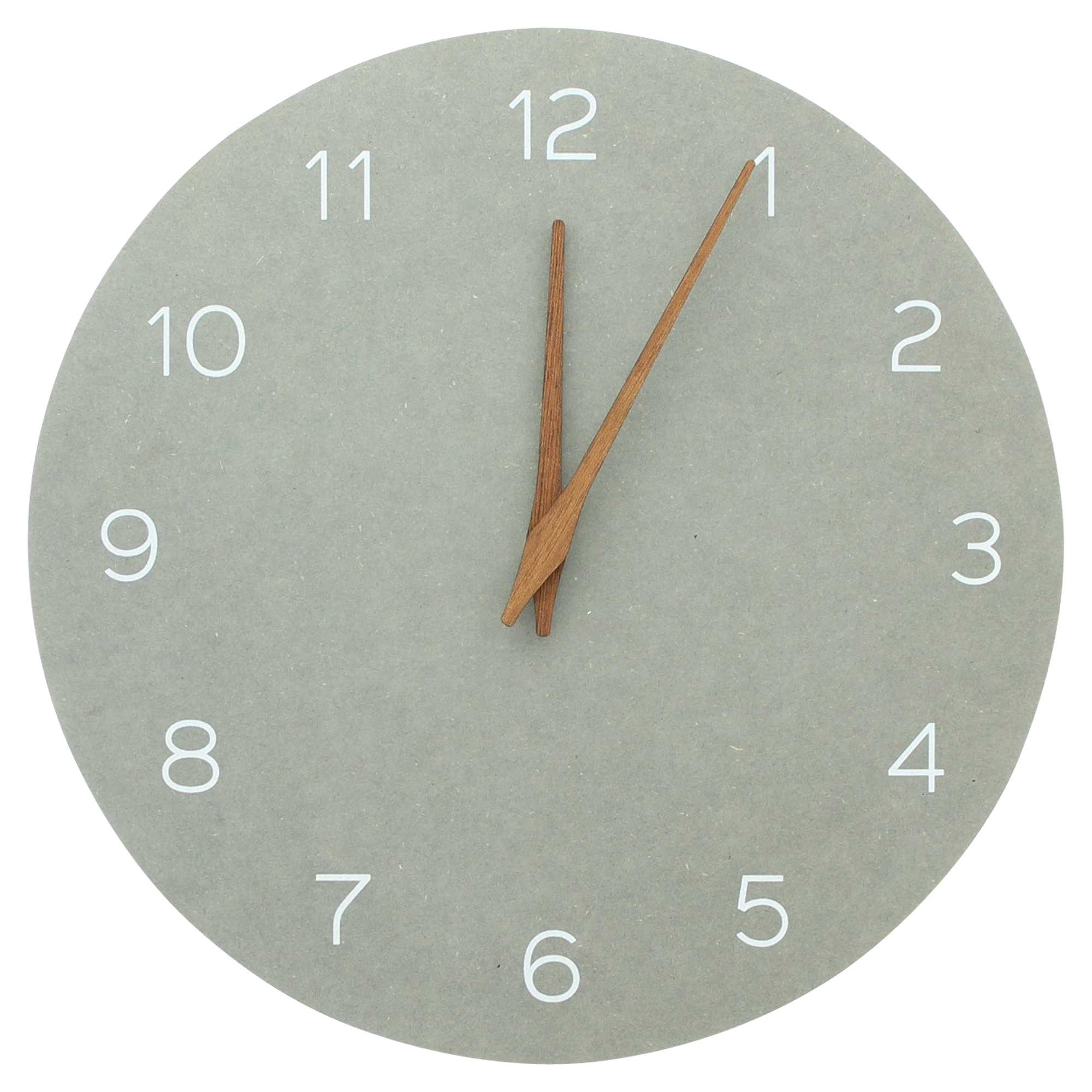 Wanduhr "Grau"  im Frank Flechtwaren Online Shop für Uhren kaufen