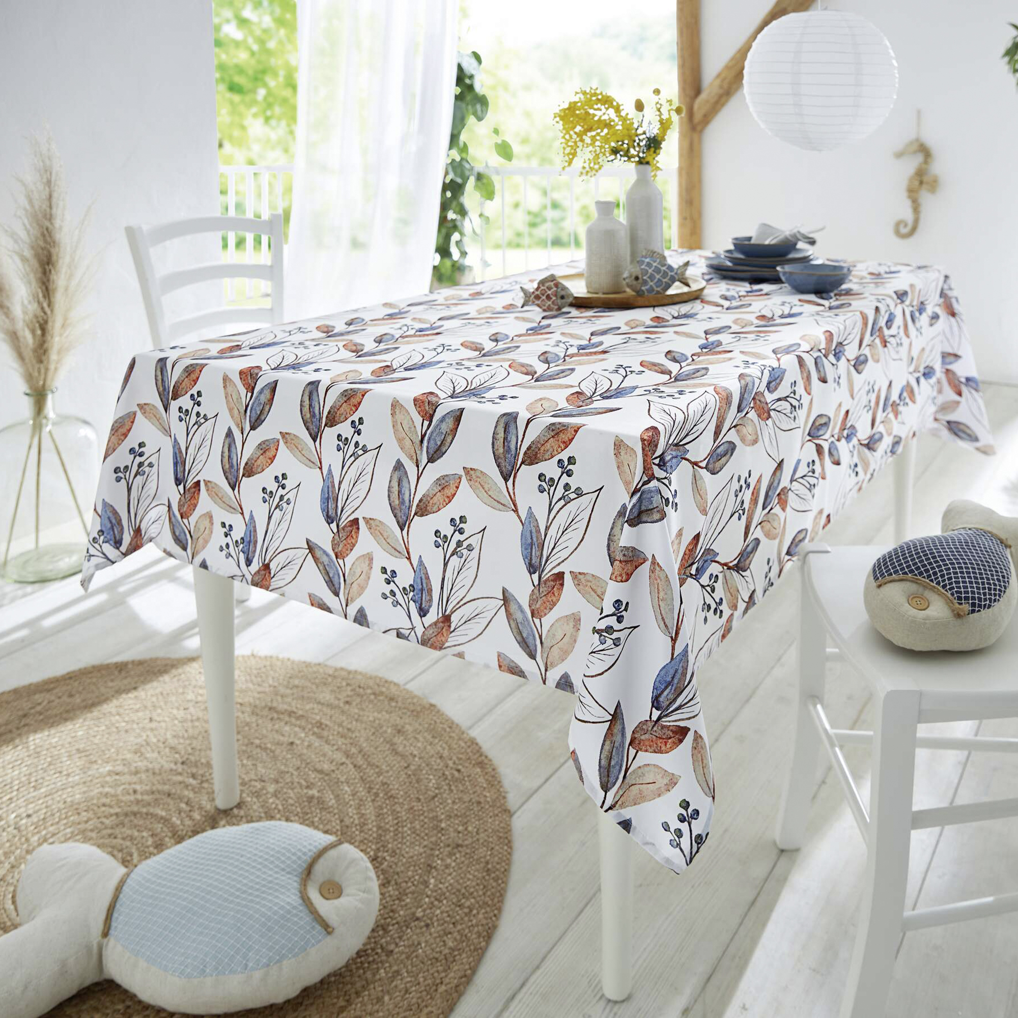 Tafeldecke "Blättergirlanden"  im Frank Flechtwaren Online Shop kaufen