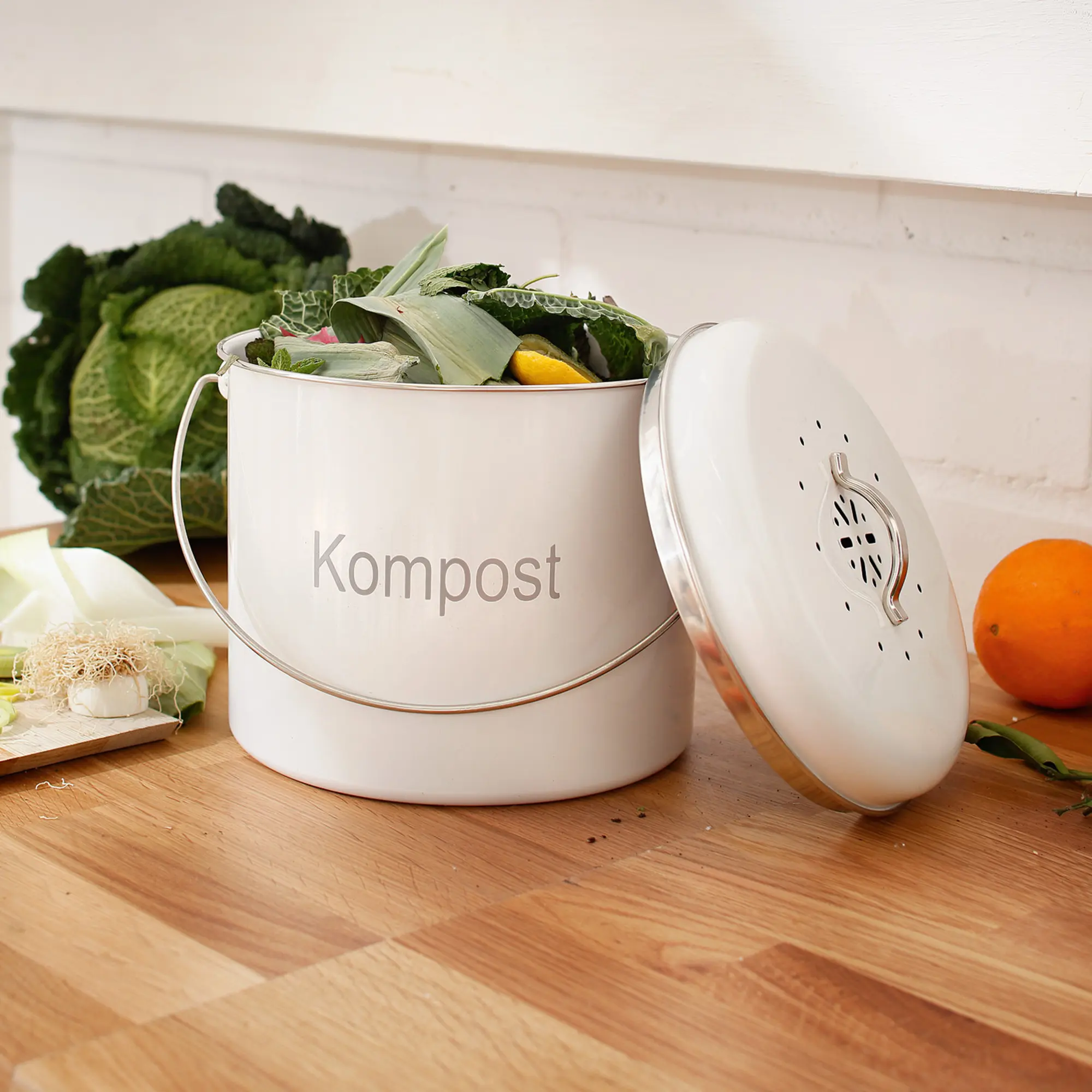 Mülleimer "Kompost"  im Frank Flechtwaren Online Shop kaufen