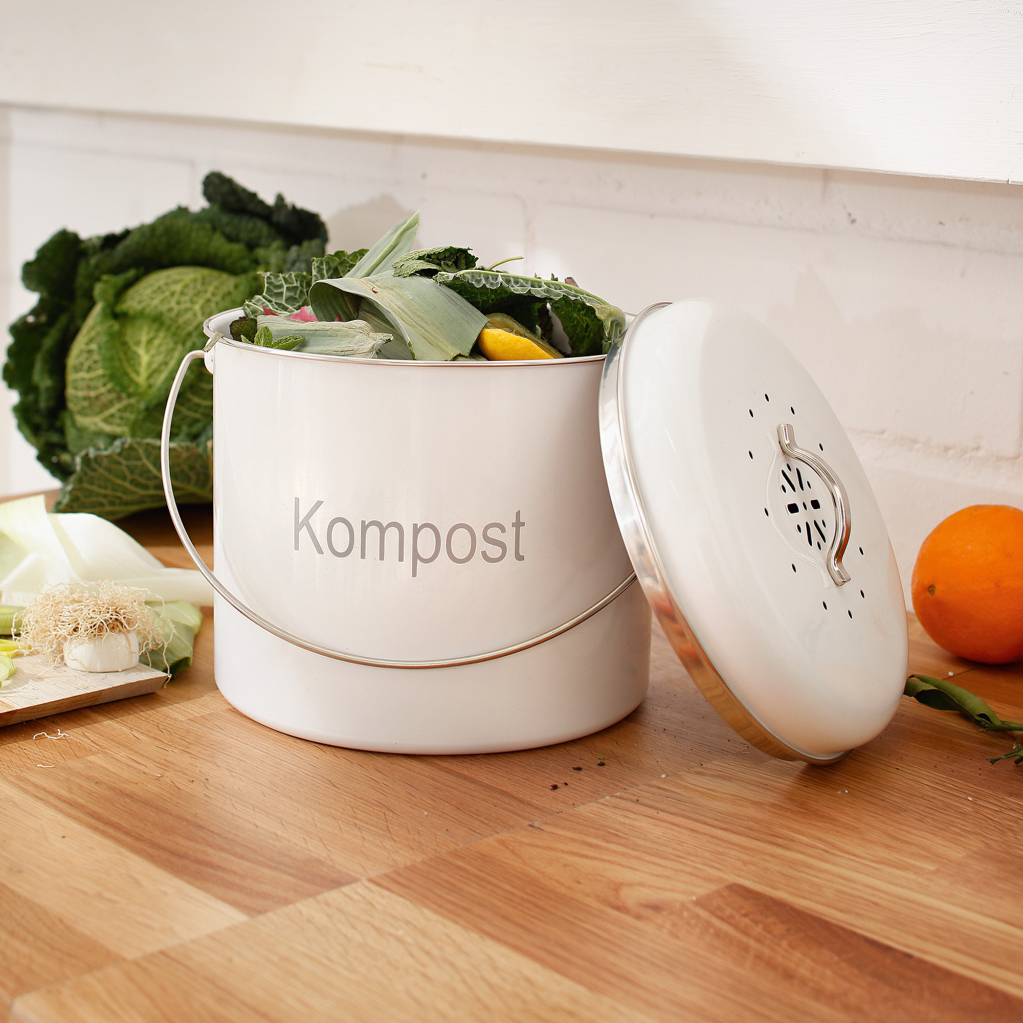 Mülleimer "Kompost"  im Frank Flechtwaren Online Shop kaufen