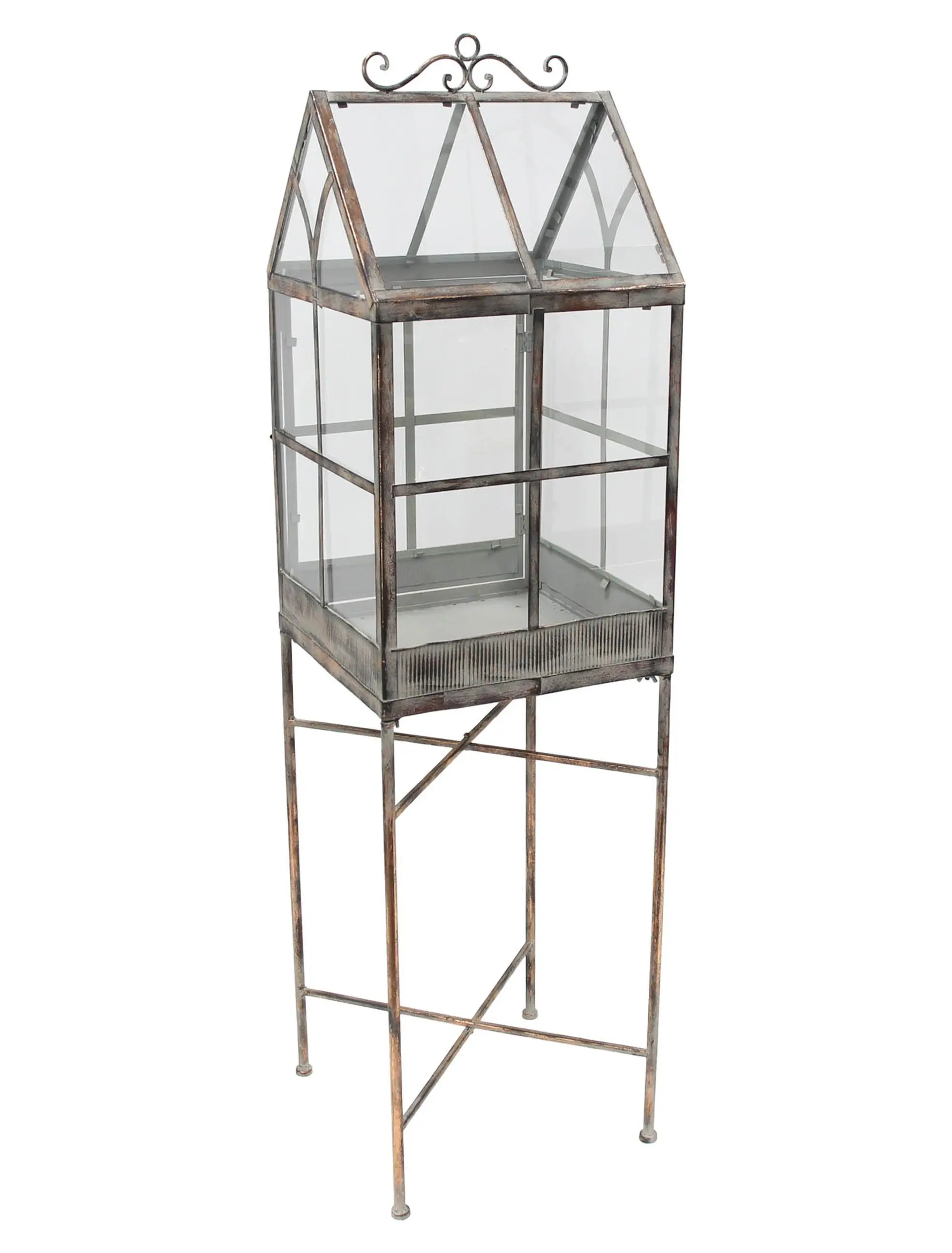 Deko-Gewächshaus "Metallic Vintage"  im Frank Flechtwaren Online Shop für Dekohäuser kaufen