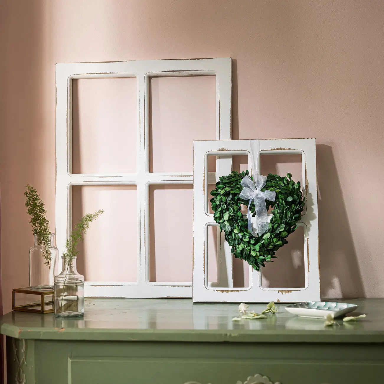 Dekofenster "Shabby", 2er Set  im Frank Flechtwaren Online Shop für Ostern kaufen