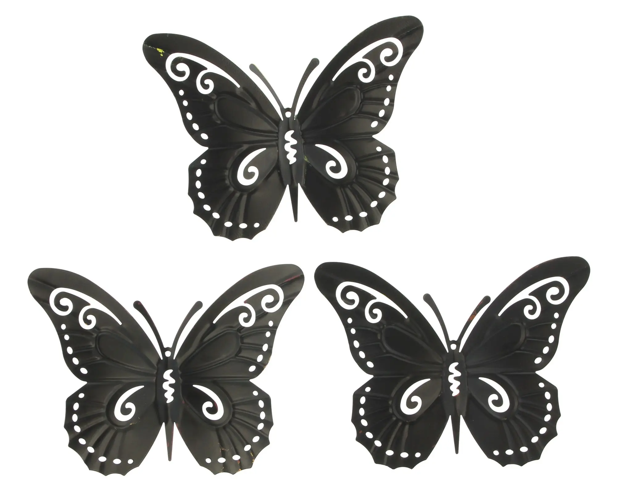 Metalldeko "Schmetterling", 3er Set  im Frank Flechtwaren Online Shop für Herbst kaufen