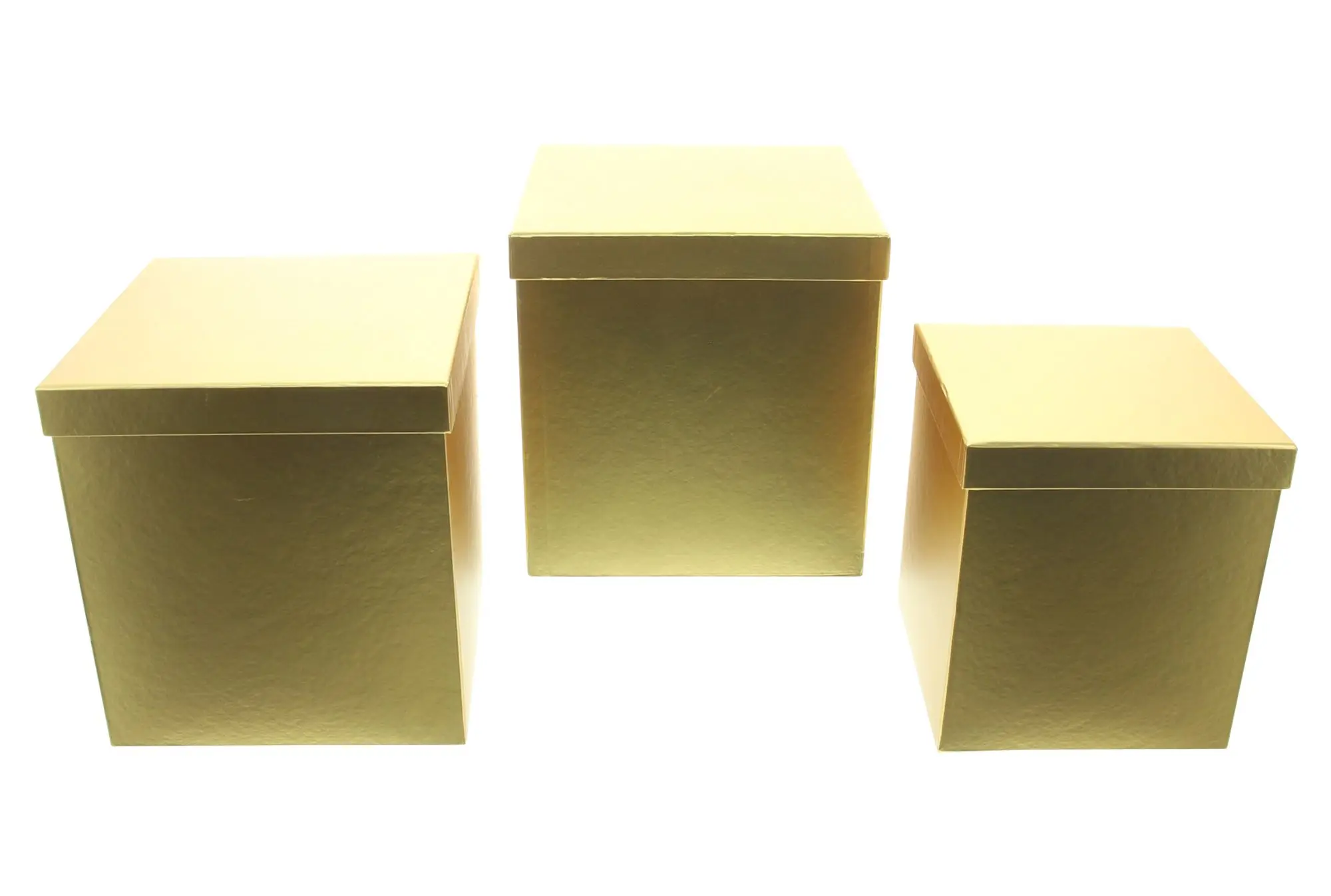 Geschenkbox "Goldschimmer", 3er Set  im Frank Flechtwaren Online Shop für Geschenkboxen kaufen